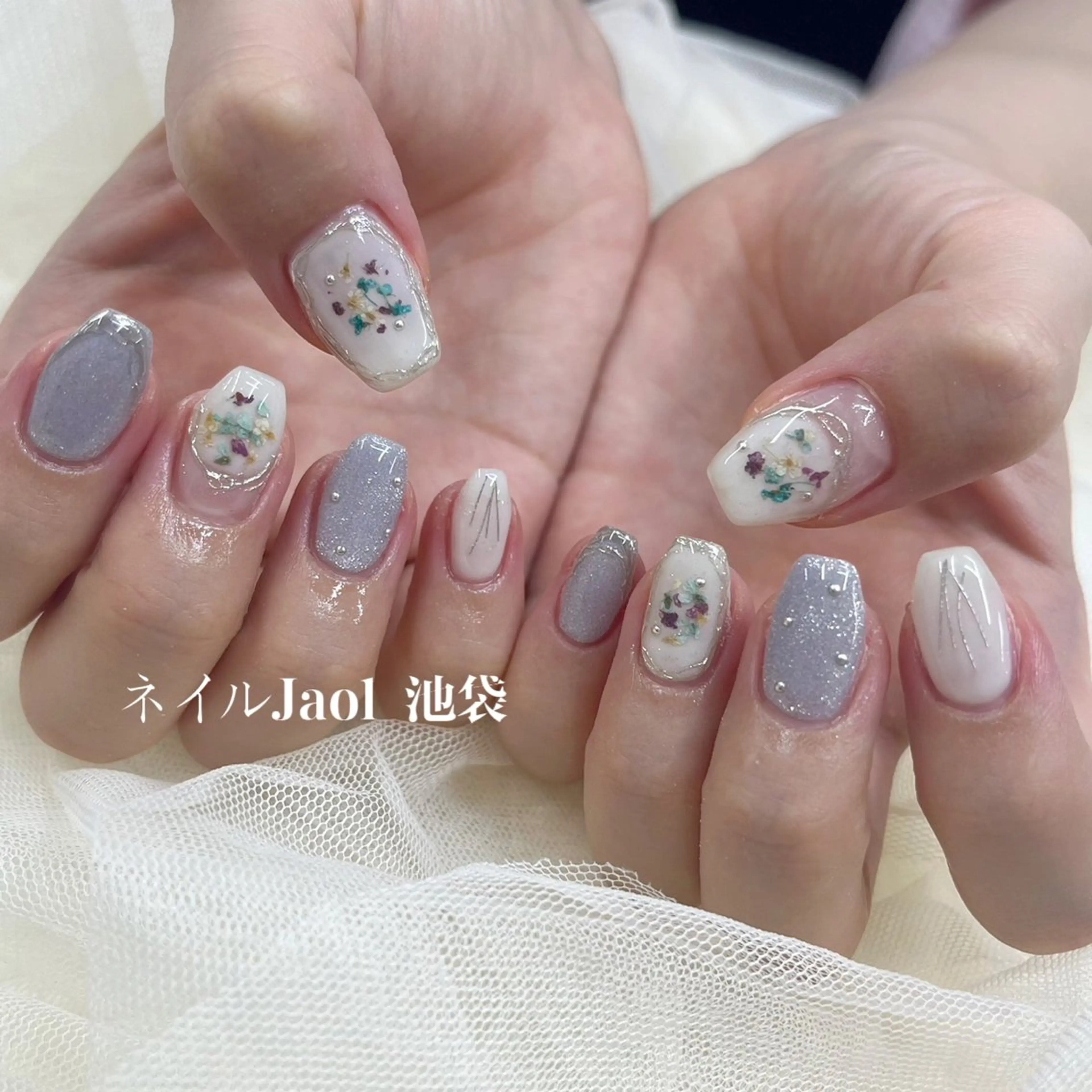 ミディアム ハンドネイル nail jaol池袋店所属・ネイルJaol 池袋のネイルデザイン