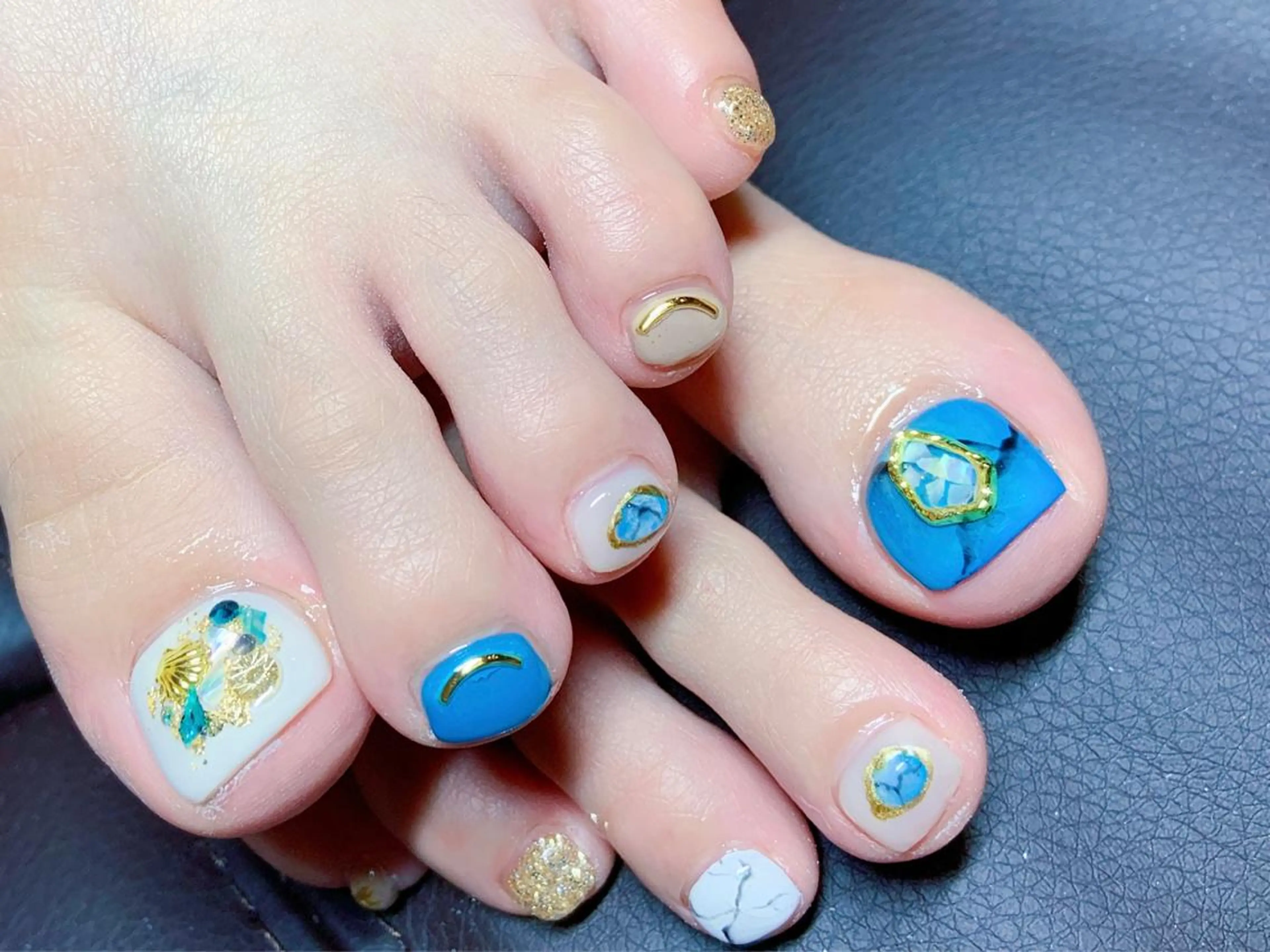 ショート ネイル フットネイル Style Nailのネイルデザイン