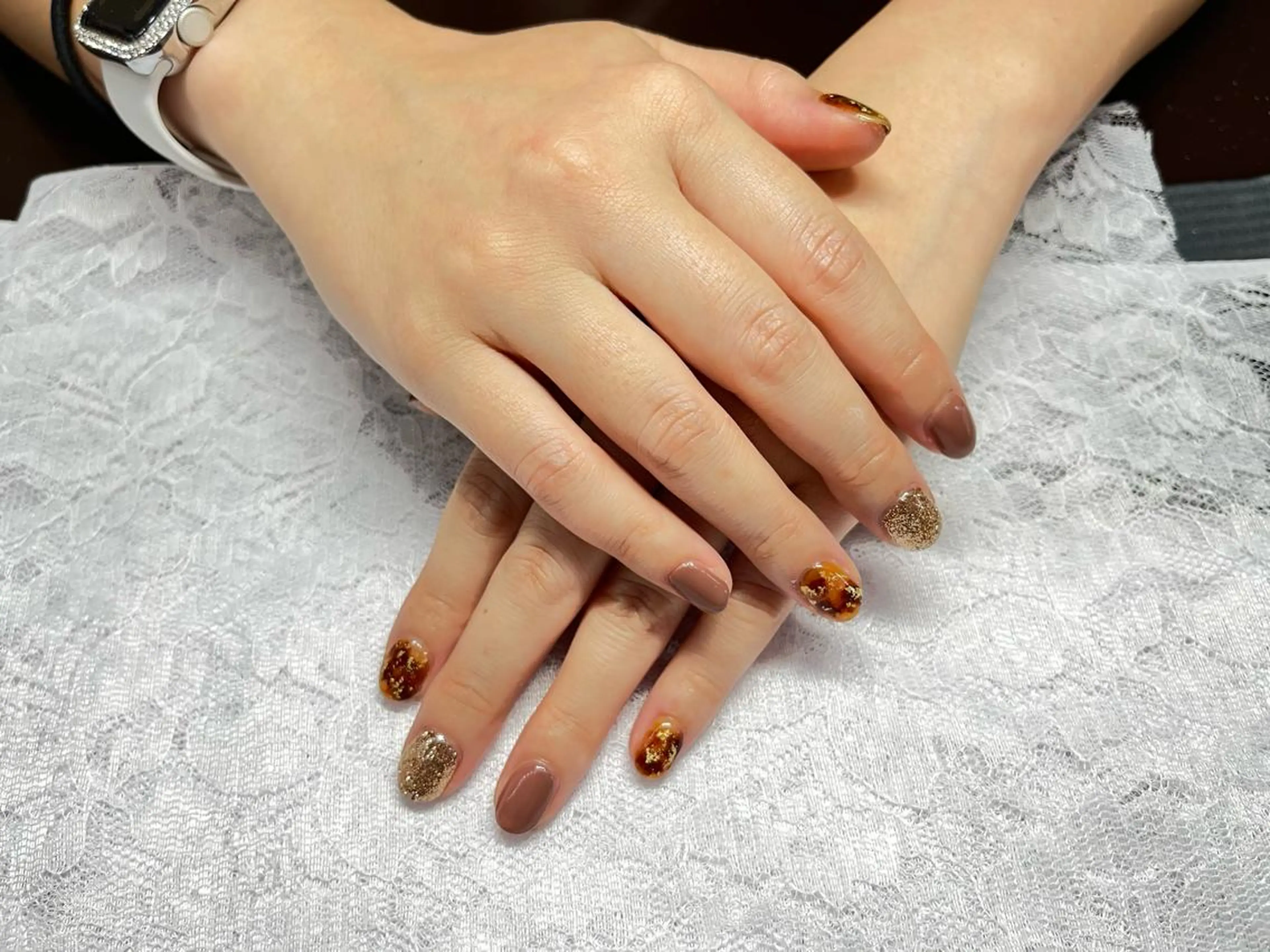 ネイル べっ甲ネイル AngelCoco Tabataのネイルデザイン