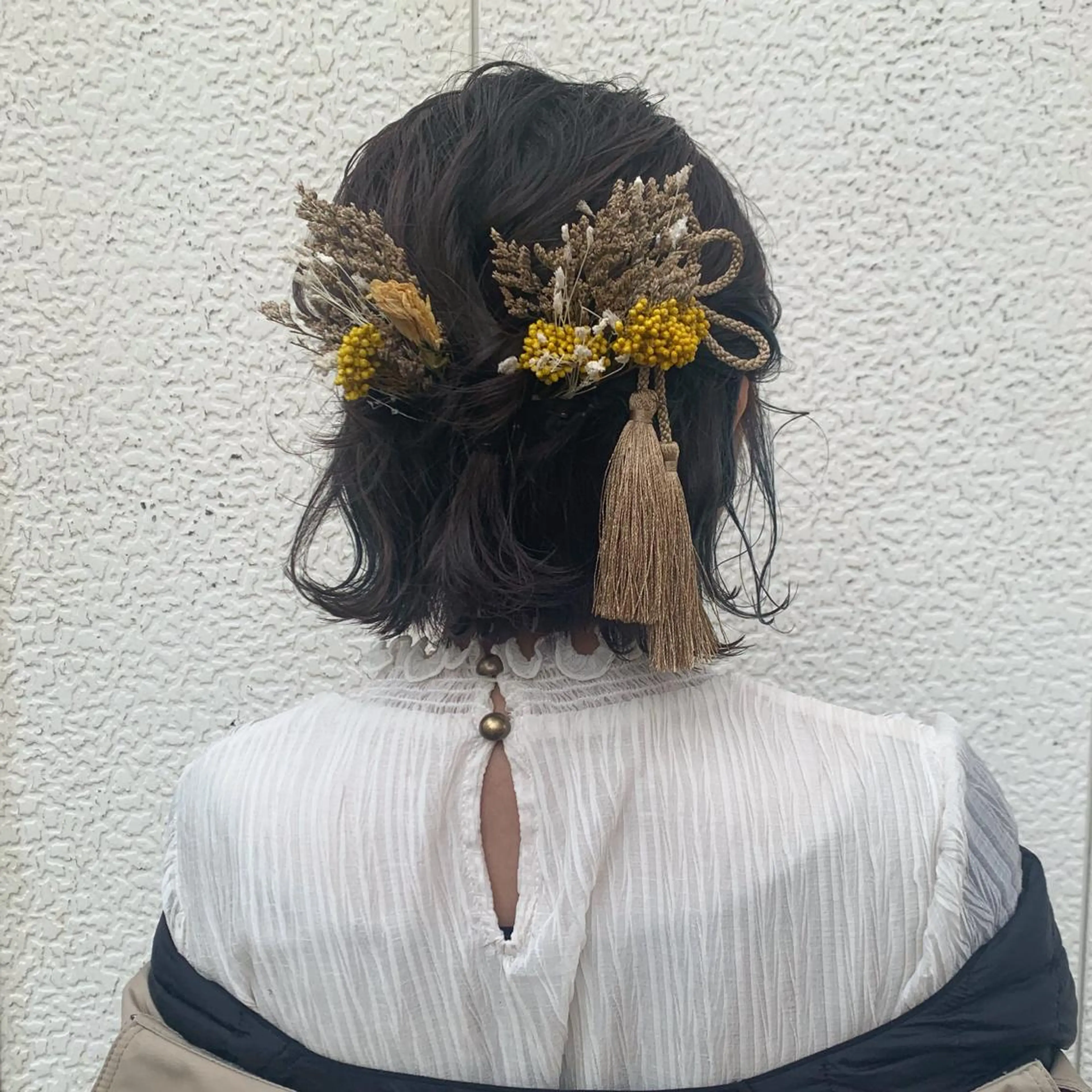 ミディアム ヘアアレンジ 卒業式のヘアスタイル 野々村 朋美のヘアスタイル