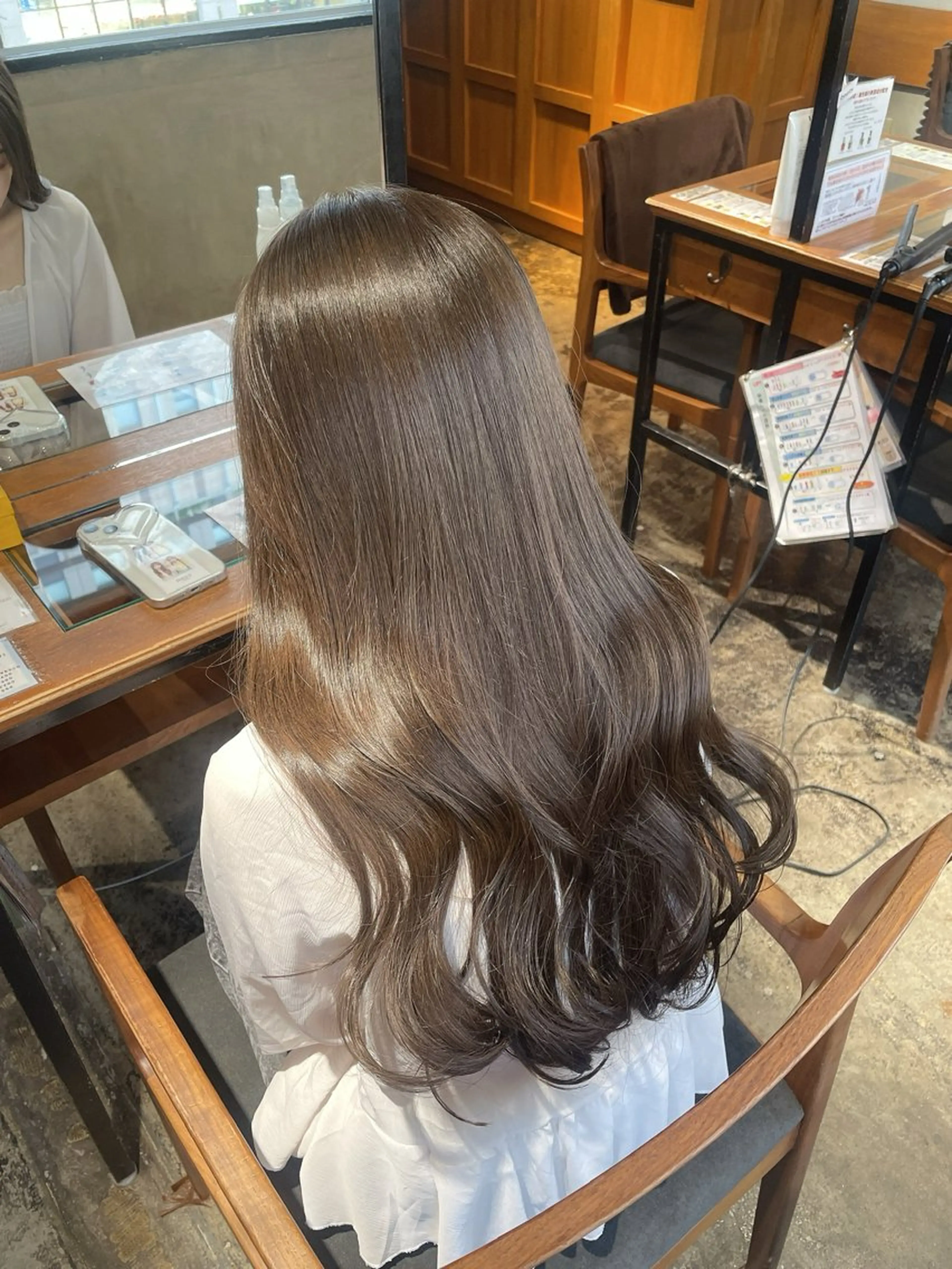 ロング カラー カット ヘアカラー 梅田美容室 山崎海波のヘアスタイル