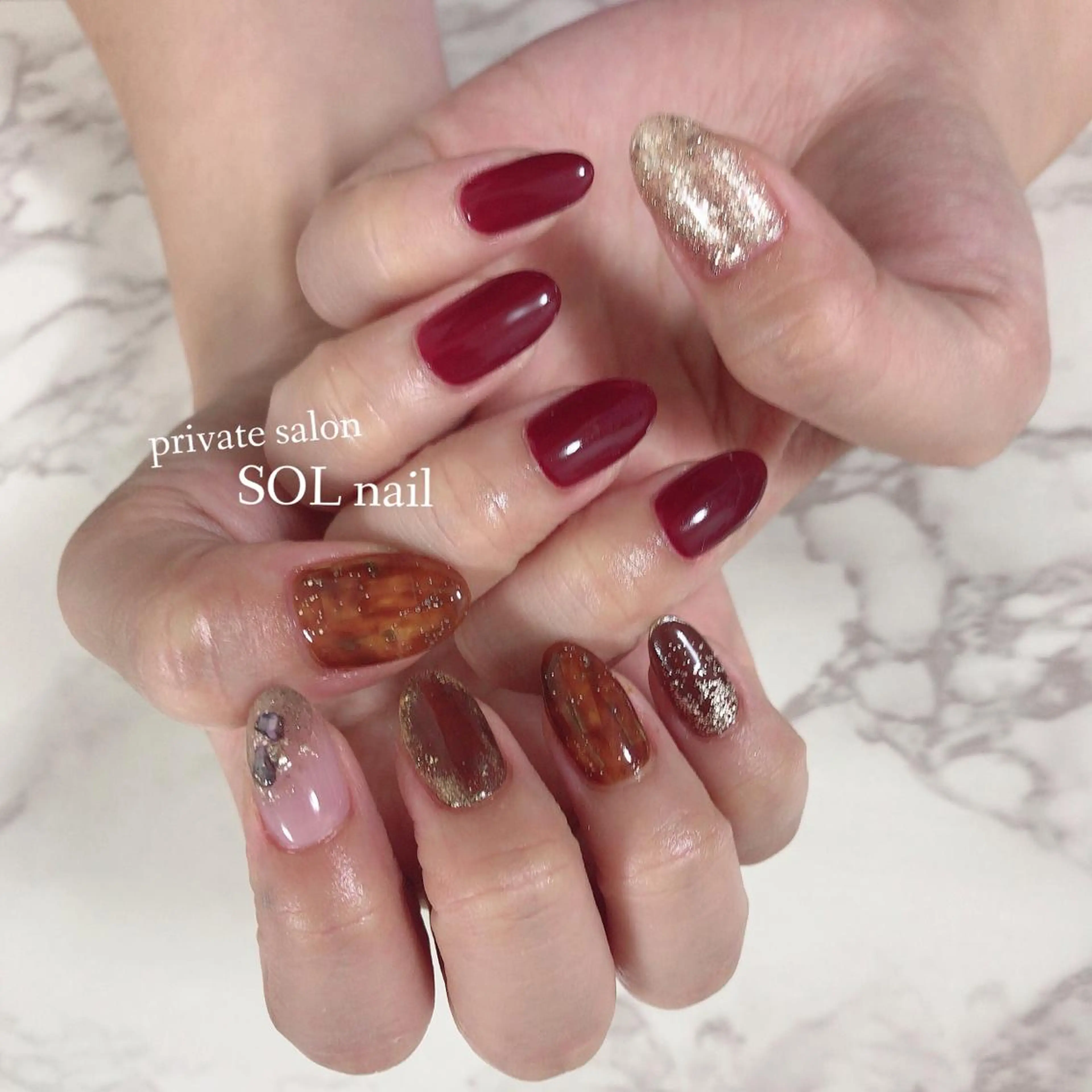 ネイル ハンドネイル SOL NAILのネイルデザイン