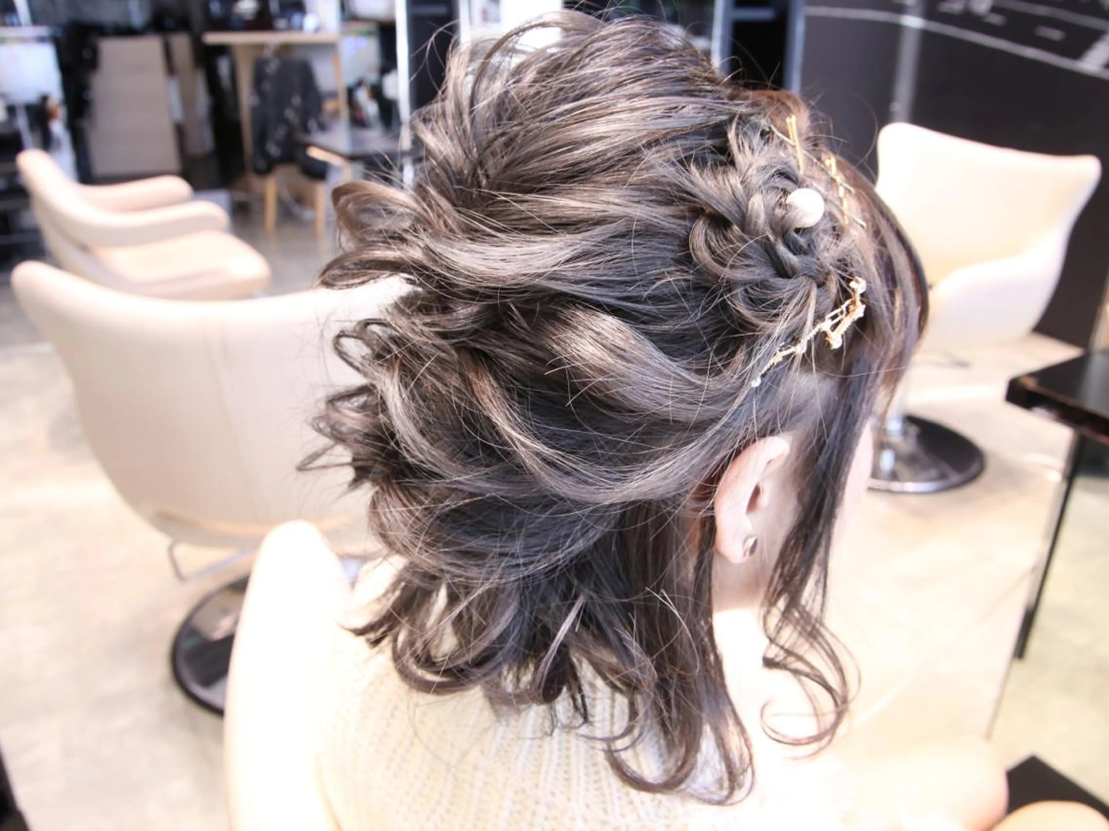 ミディアム ヘアアレンジ Re:ta Hair 飯田淳平のヘアスタイル