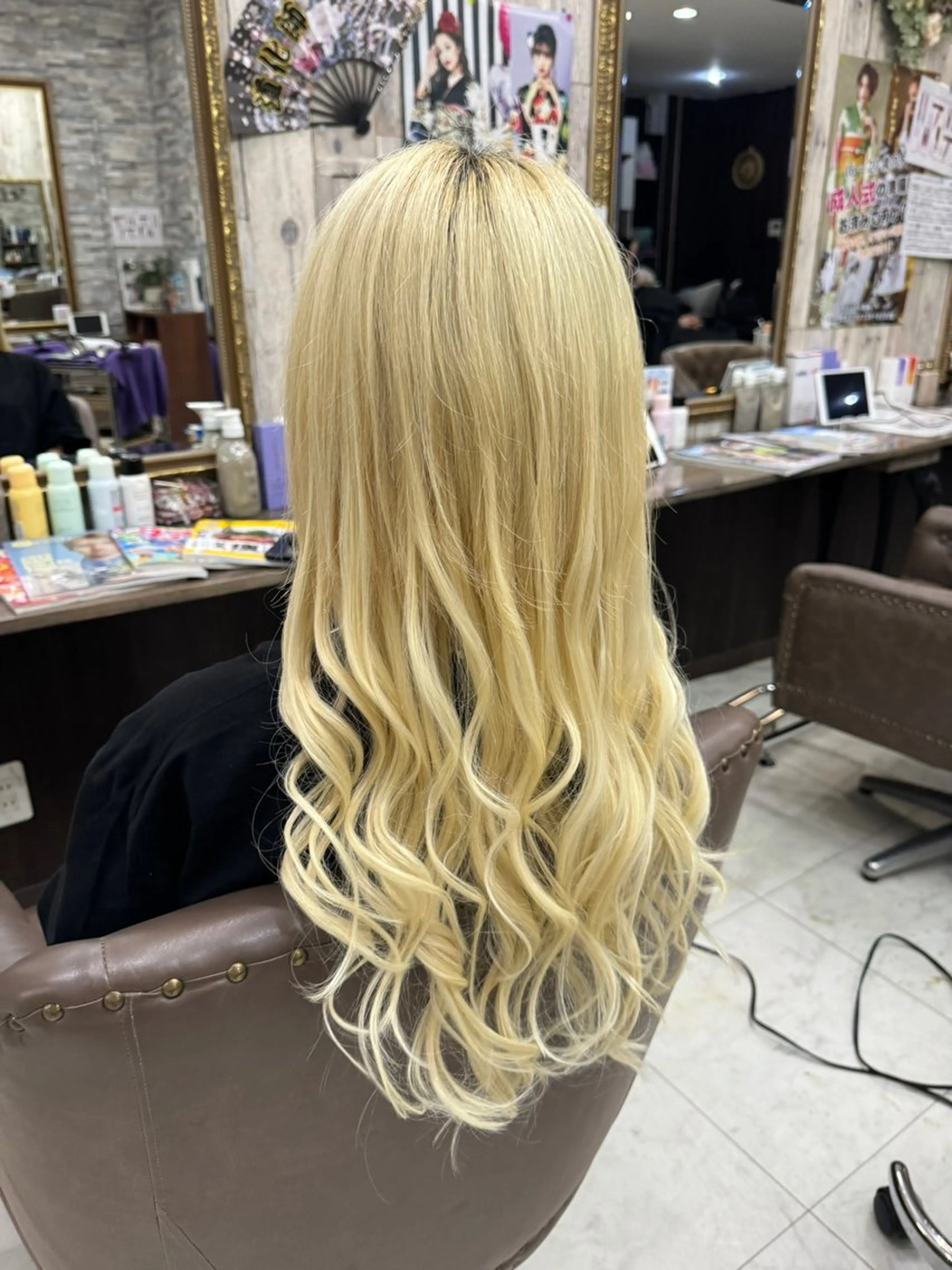 ショート エクステ 土屋朱理/ ハイトーンカラーのヘアスタイル