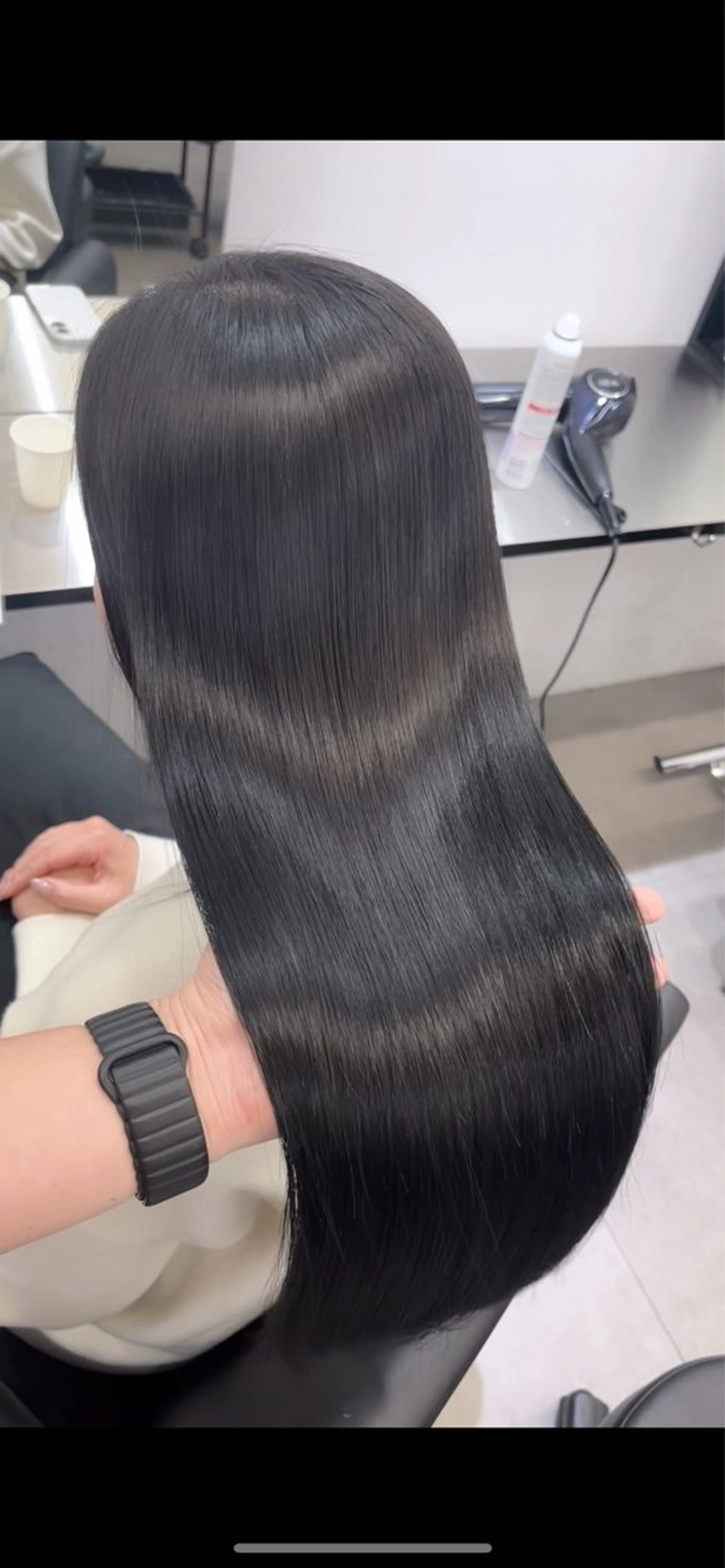 ロング カット ヘアカラー 縮毛矯正 トリートメント 髪質改善/縮毛矯正 梅田茶屋町/西尾祐作のヘアスタイル