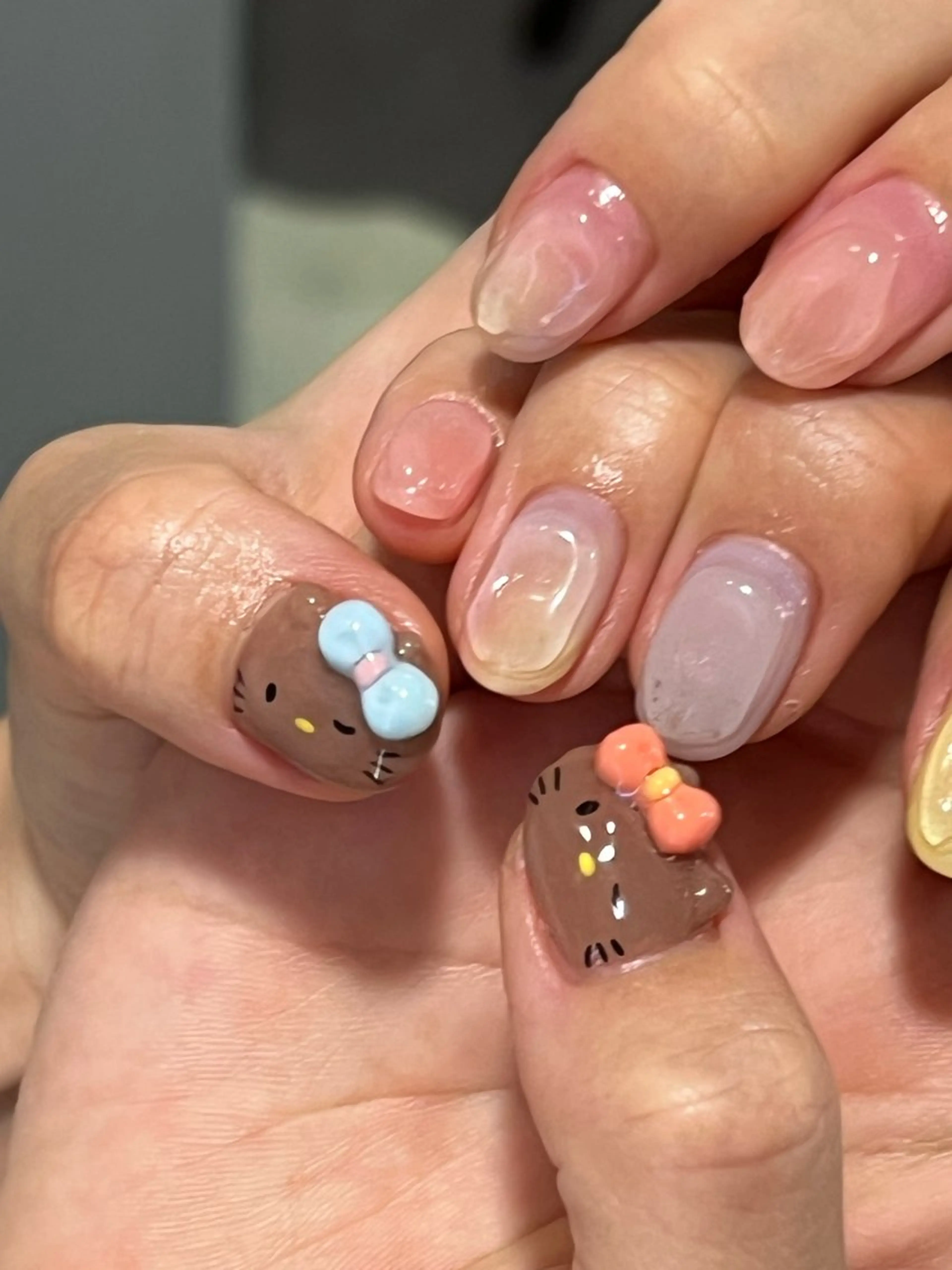 ネイル ハンドネイル Hata nail 🎀個性派ニュアンスのネイルデザイン
