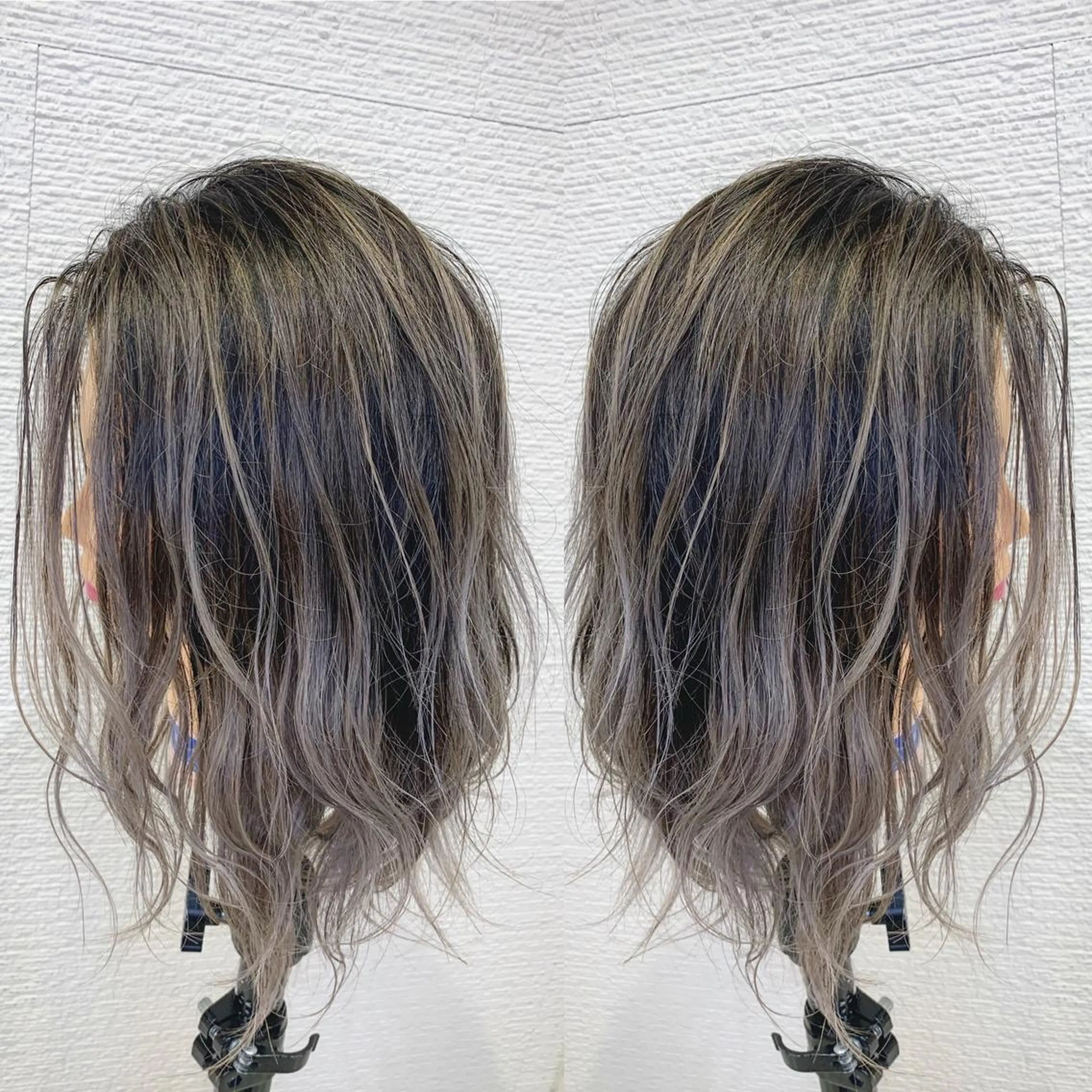 セミロング カラー バレイヤージュ レイヤーカット 【ボブ・ショート】 Ash茗荷谷店のヘアスタイル