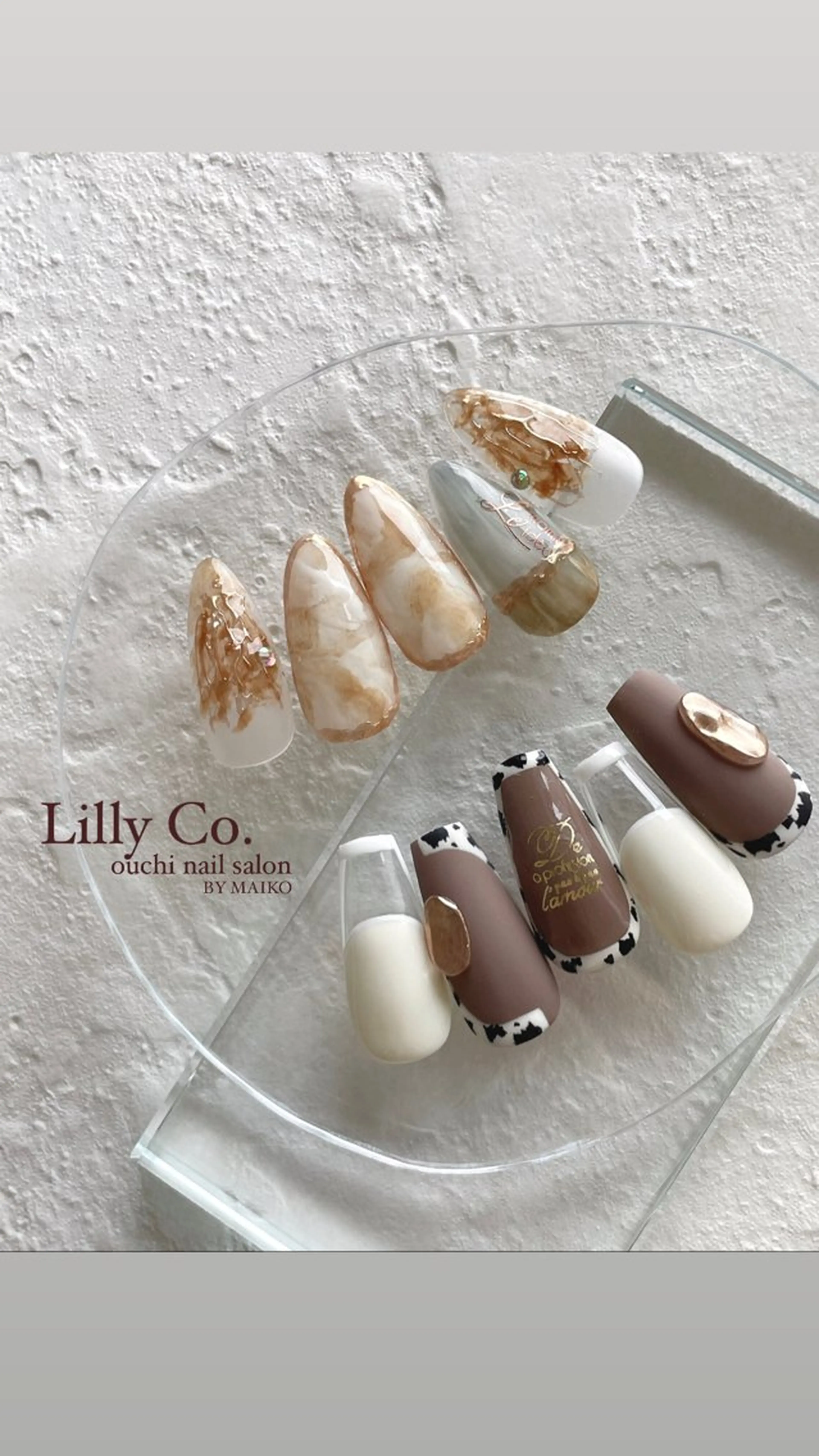 ネイル 冬ネイル ハンドネイル ハンドケア Lilly Co.のネイルデザイン