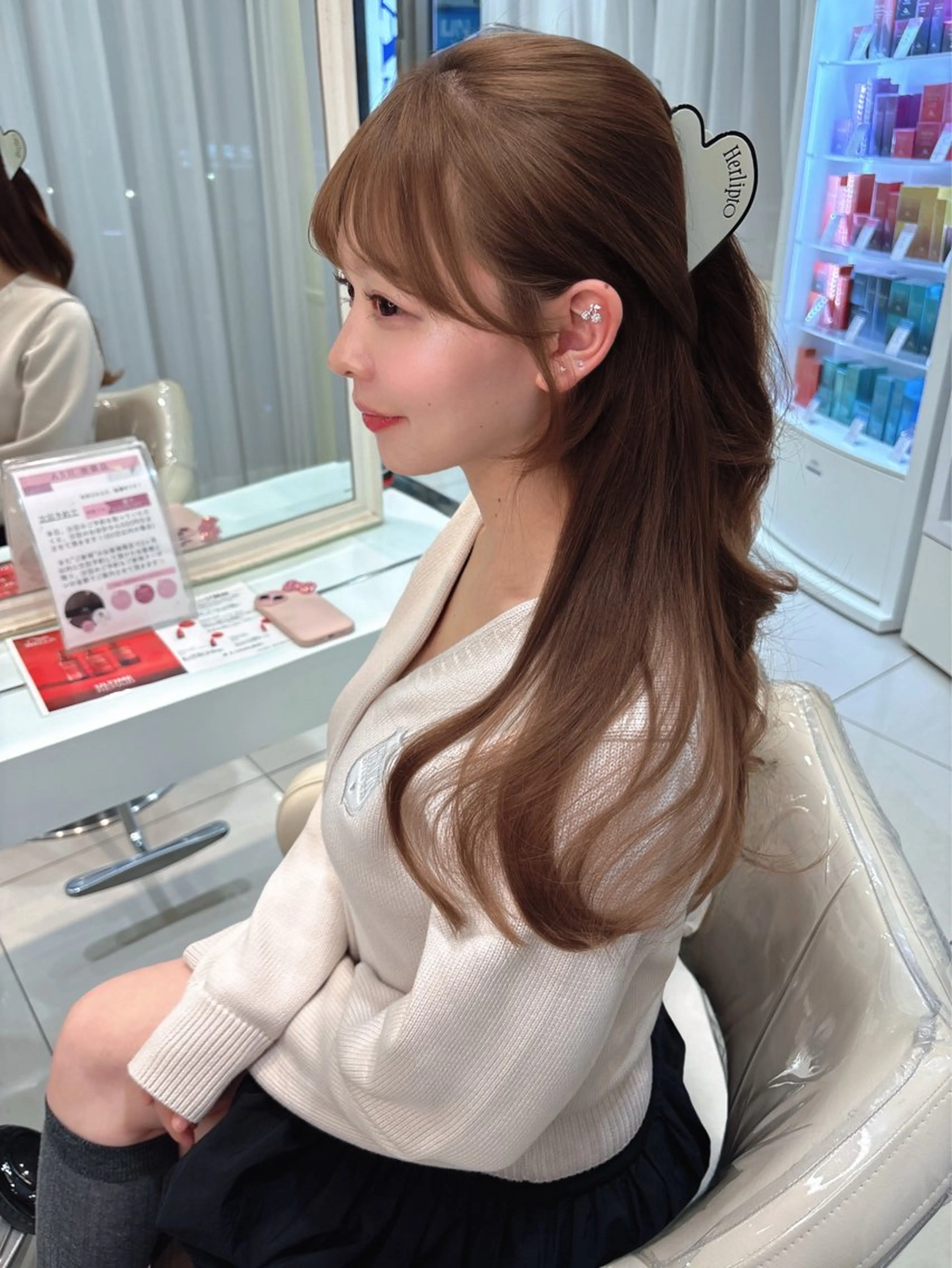 ロング カット ヘアカラー トリートメント ♡大人カワイイ hair♡徳井はやとのヘアスタイル