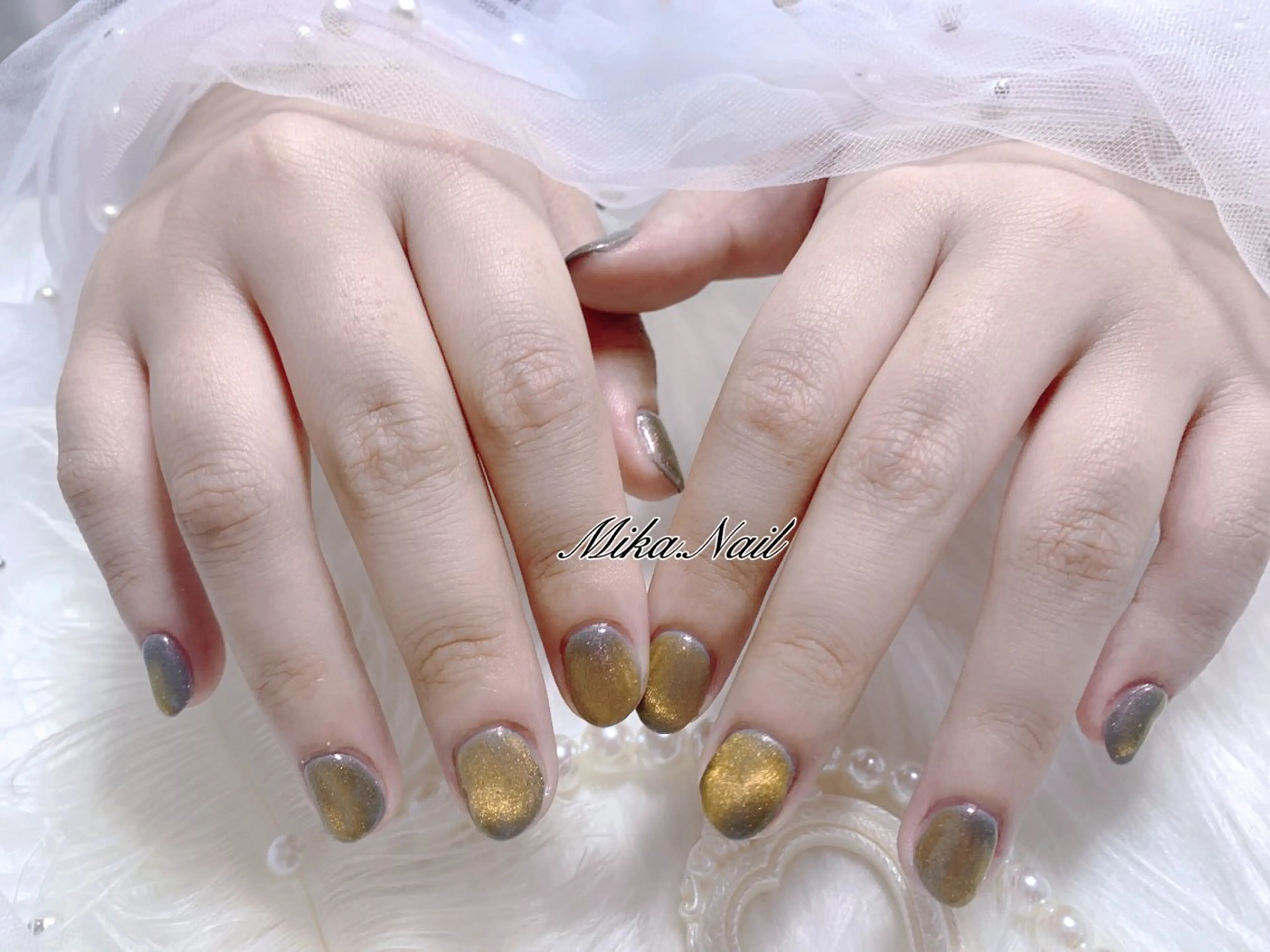 ネイル マグネットネイル マグネットワンカラー ワンカラーネイル Mika Nailのネイルデザイン