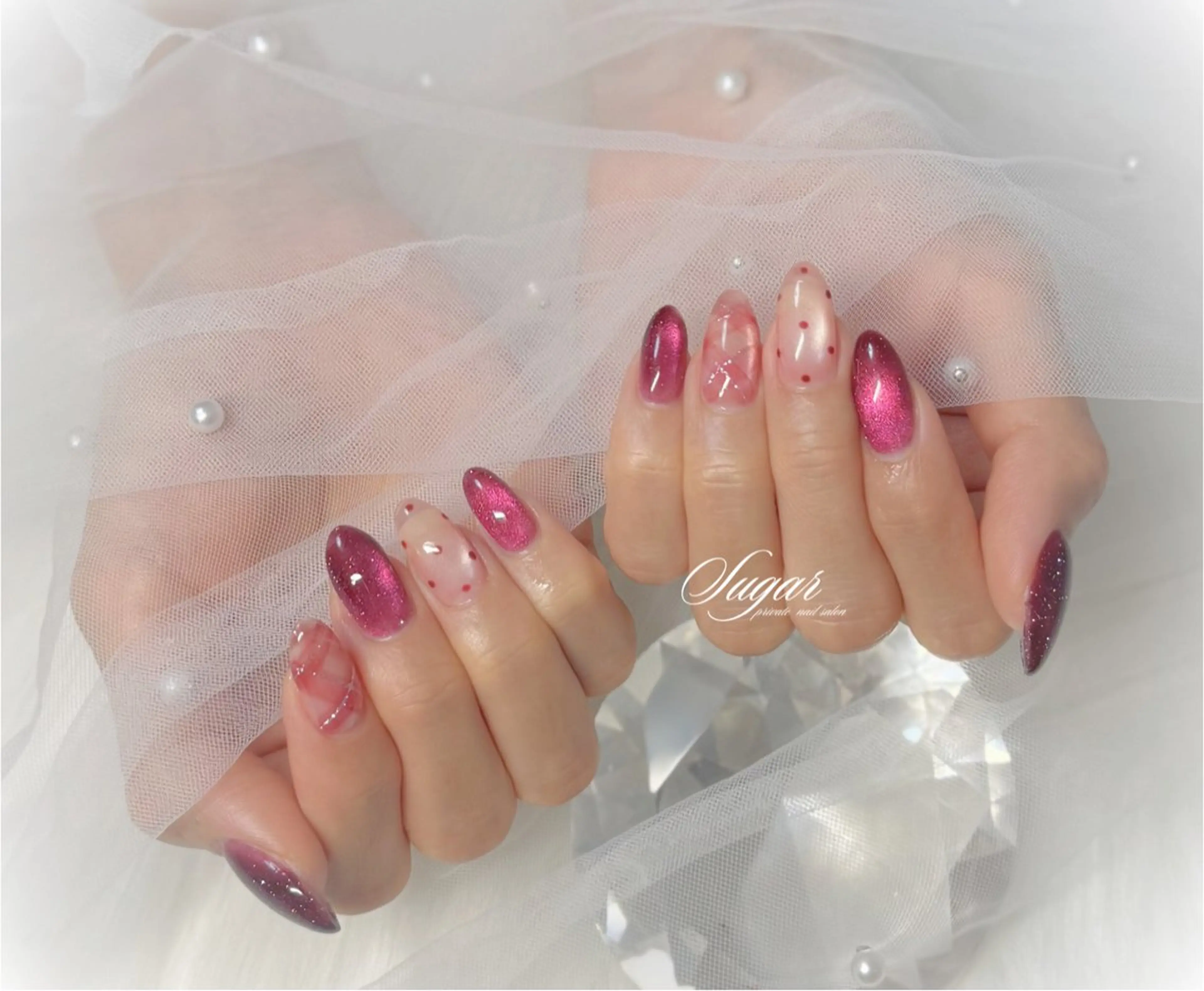 ネイル マグネットネイル ハンドネイル Nail salon Sugarのネイルデザイン