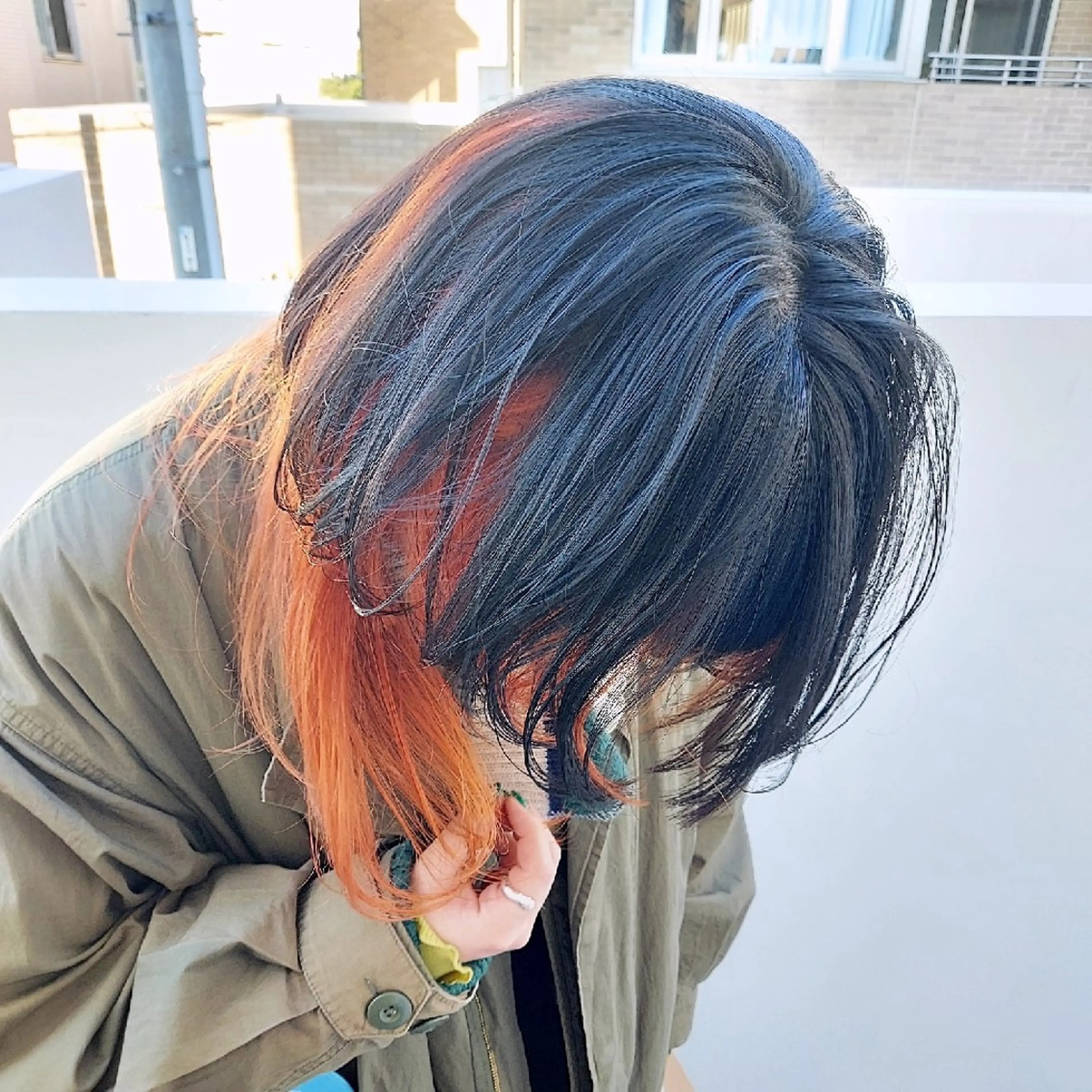 セミロング カラー インナーカラー 樋口 千尋のヘアスタイル