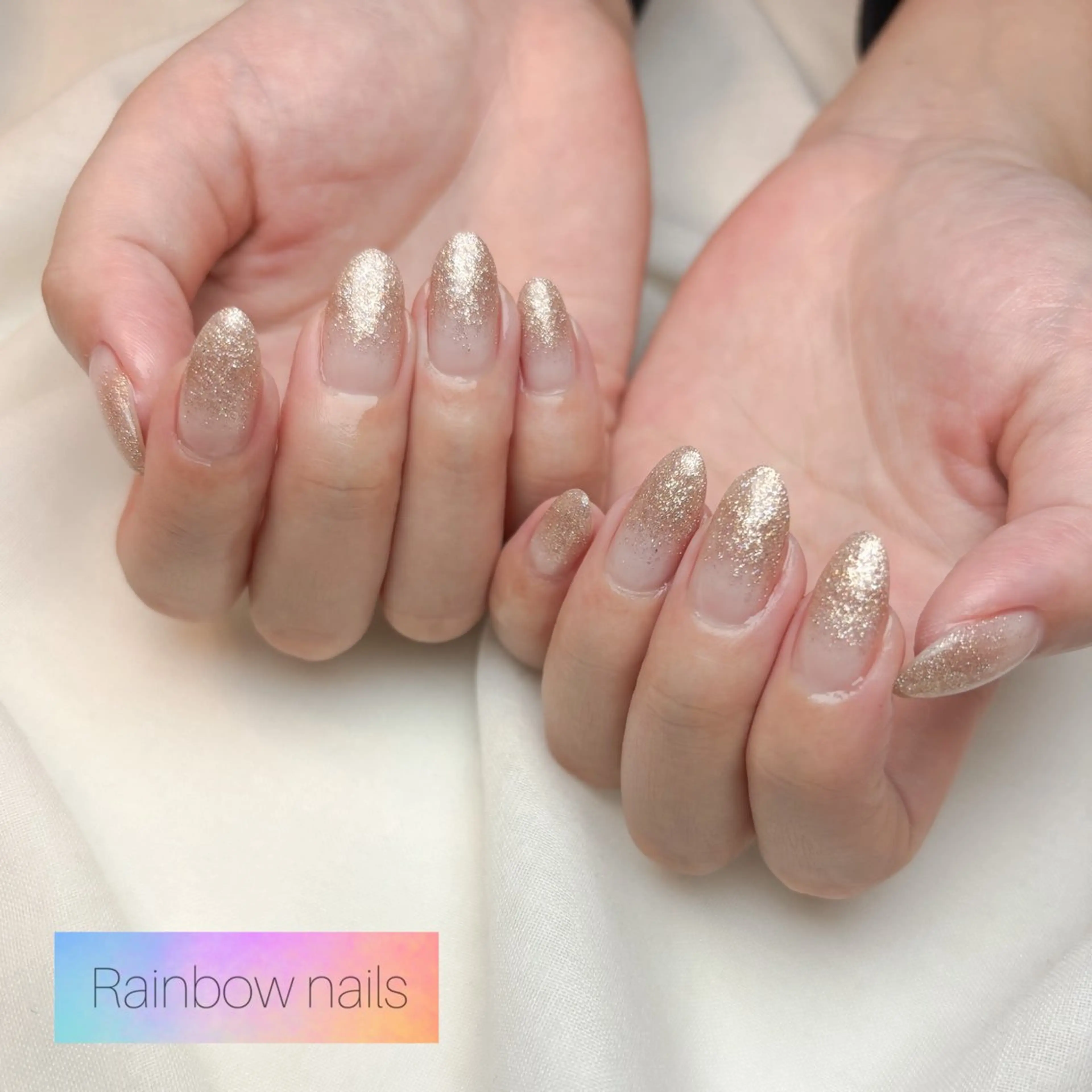 ネイル Rainbow nailsくろちゃんのネイルデザイン