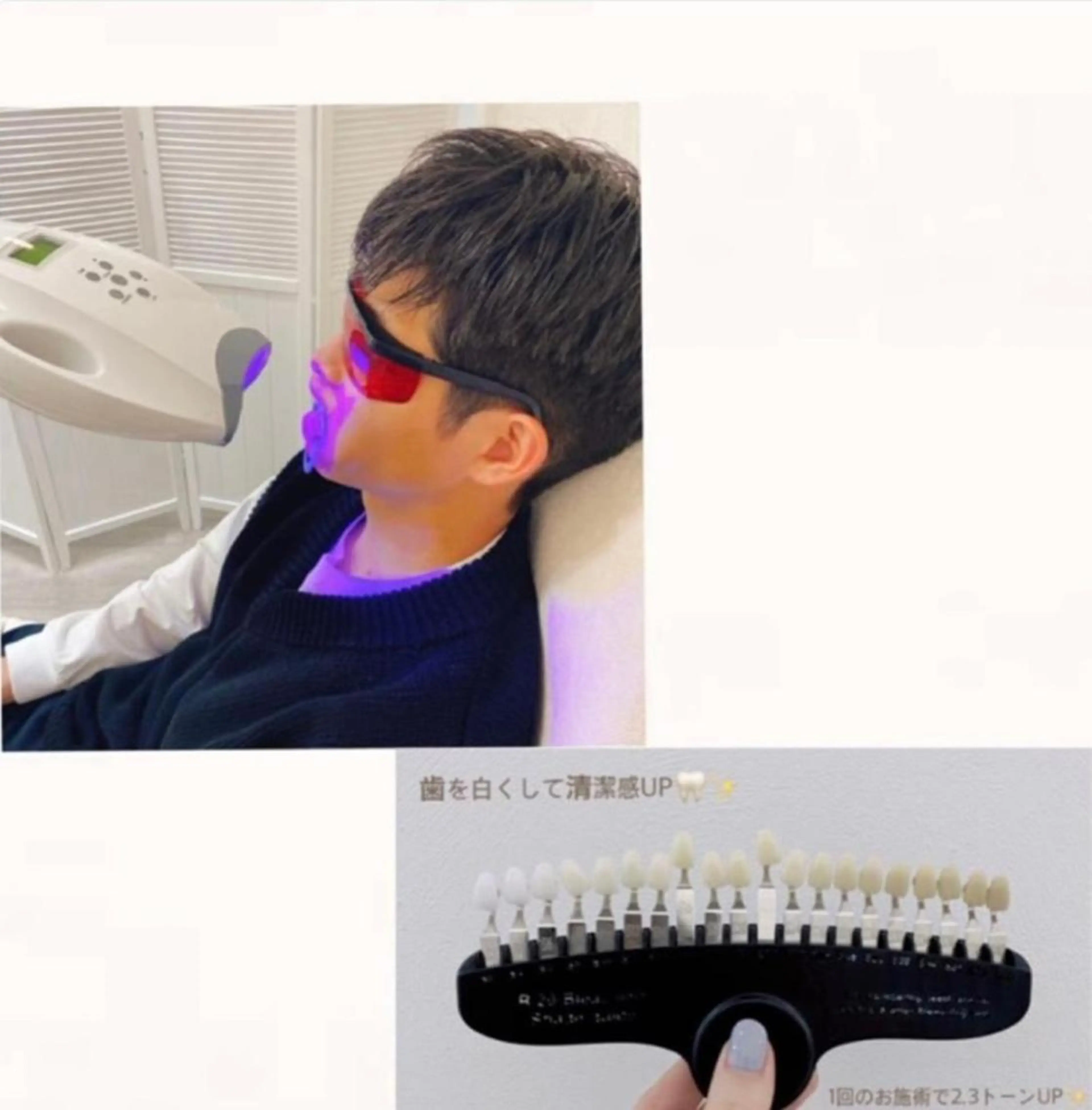 ショート カラー メンズ キッズ ネイル マツエク・マツパ アイブロウ メンズアイブロウ ラメ(グリッター) メンズネイル ホワイト clair立川店所属・PRSSS立川 matsudaのエステ・リラクイメージ