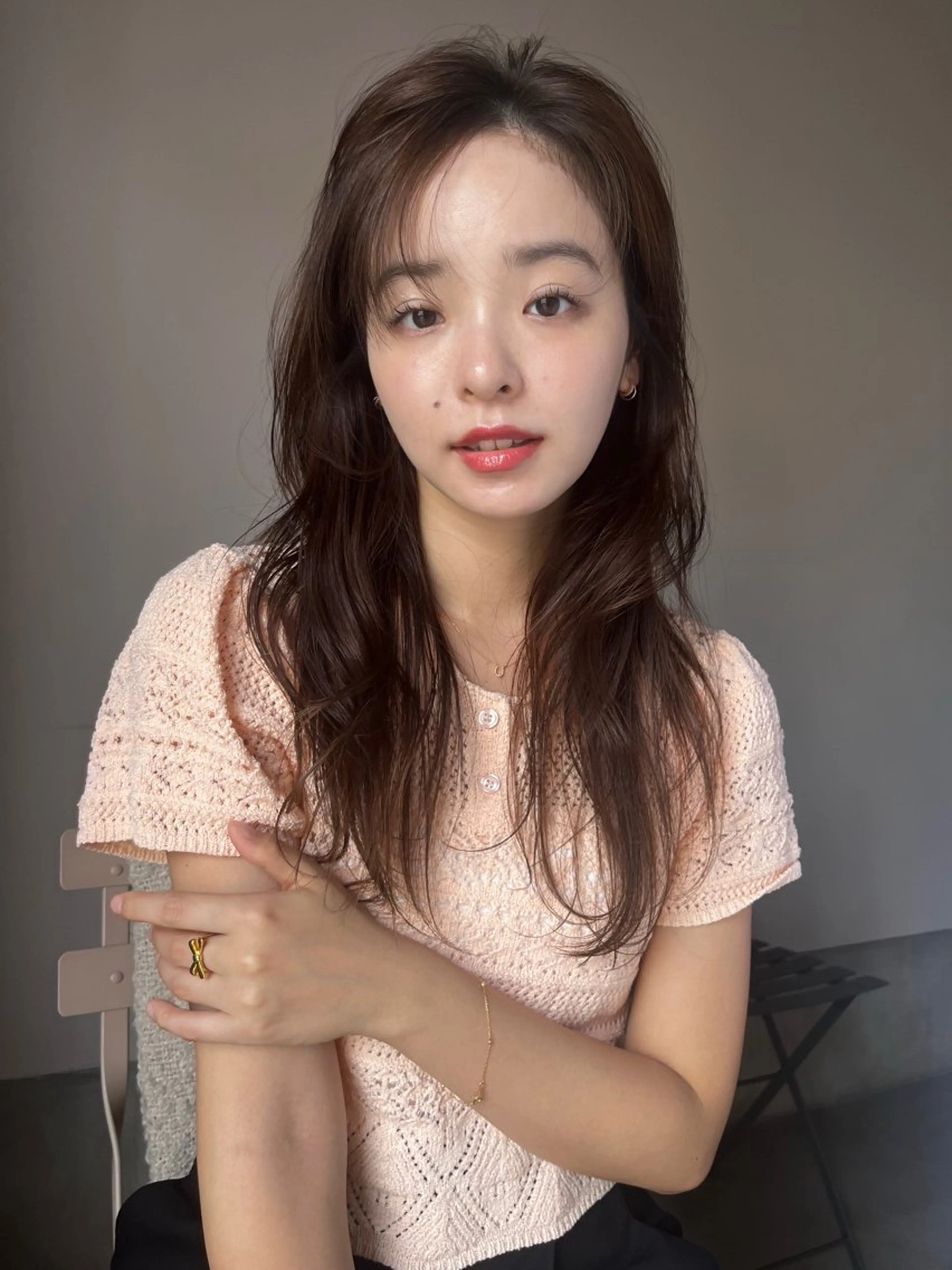 デザインカラーメニュー🩵カット+ハイライト(ローライト)デザインカラー🪄+水分補給トリートメント🫧の写真