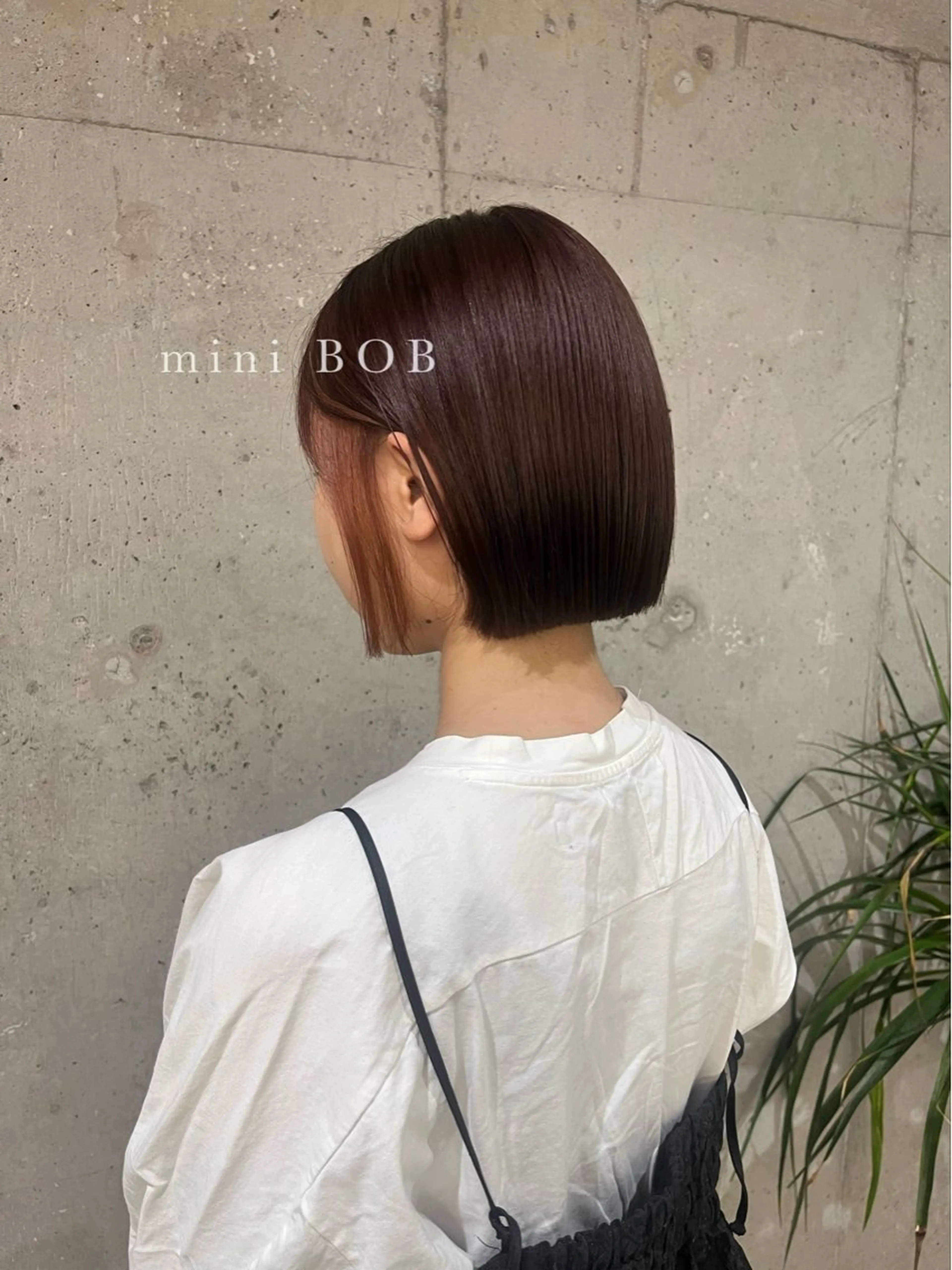 ショート カラー ミストバング  フェイスフレーミング ボブ yolo所属・🤍 yolo ‎🤍ふじい さゆなのヘアスタイル