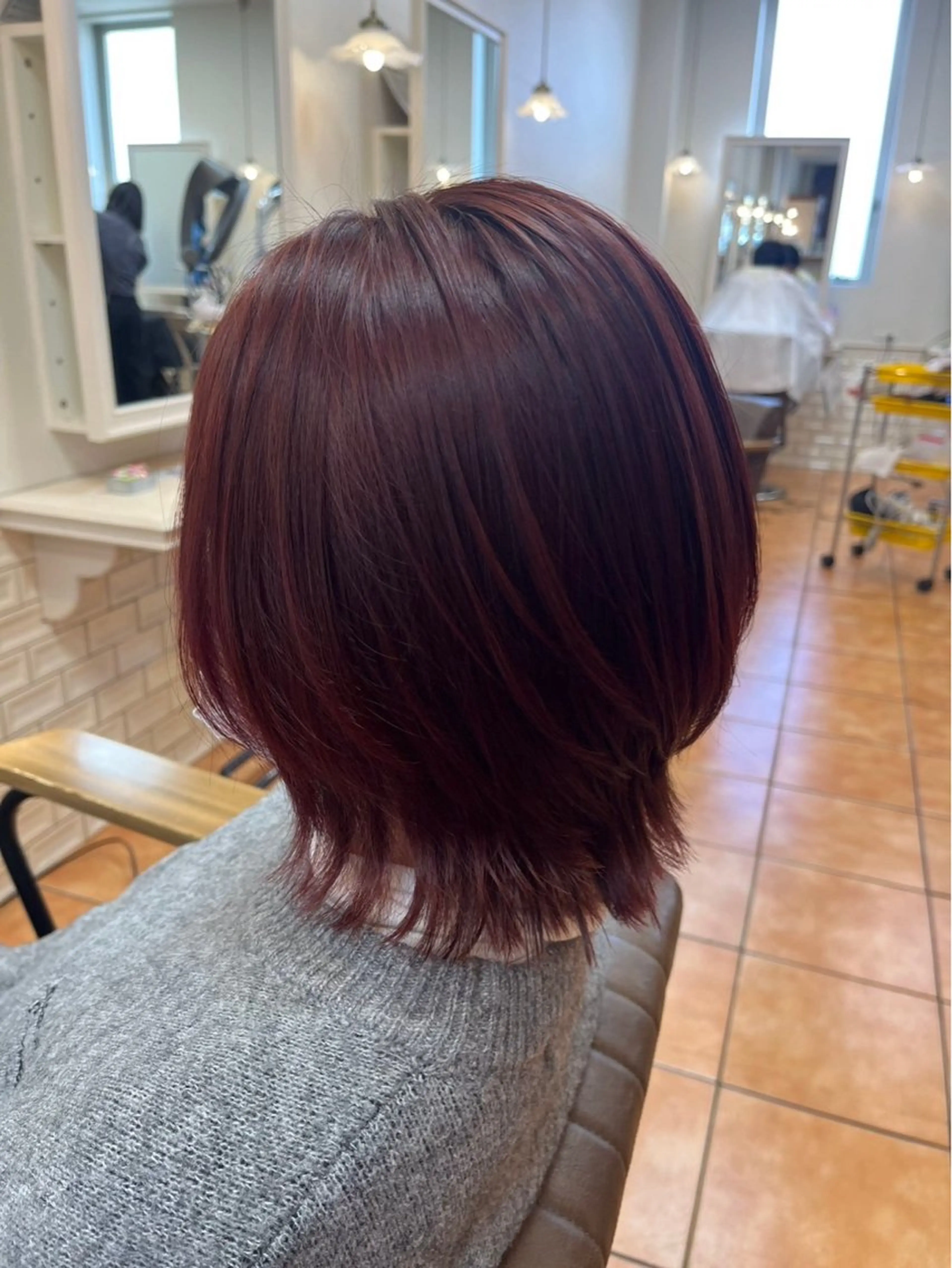 ヘアカラーモデルの写真