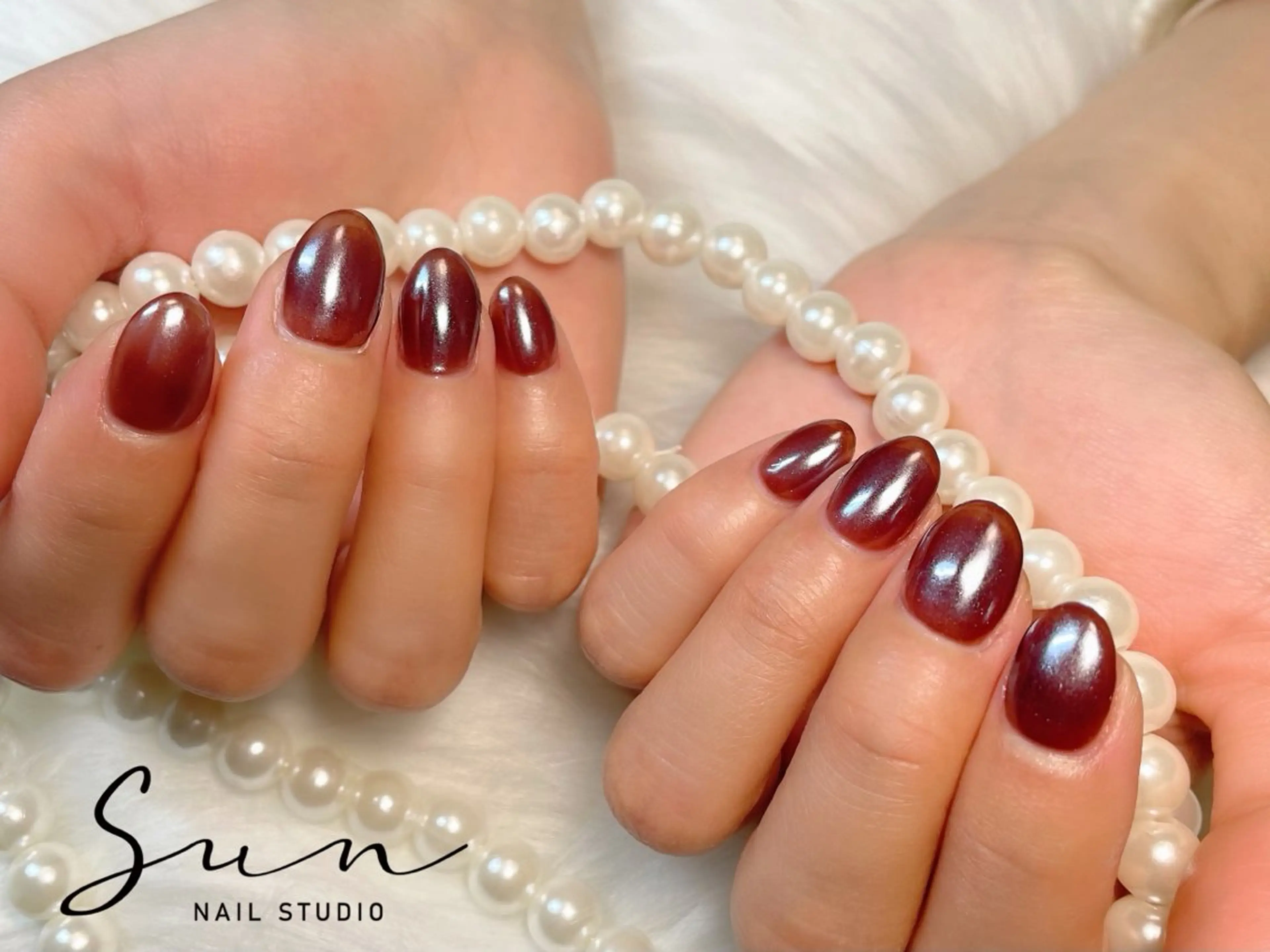 ネイル ミラーネイル SUN nail上本町のネイルデザイン