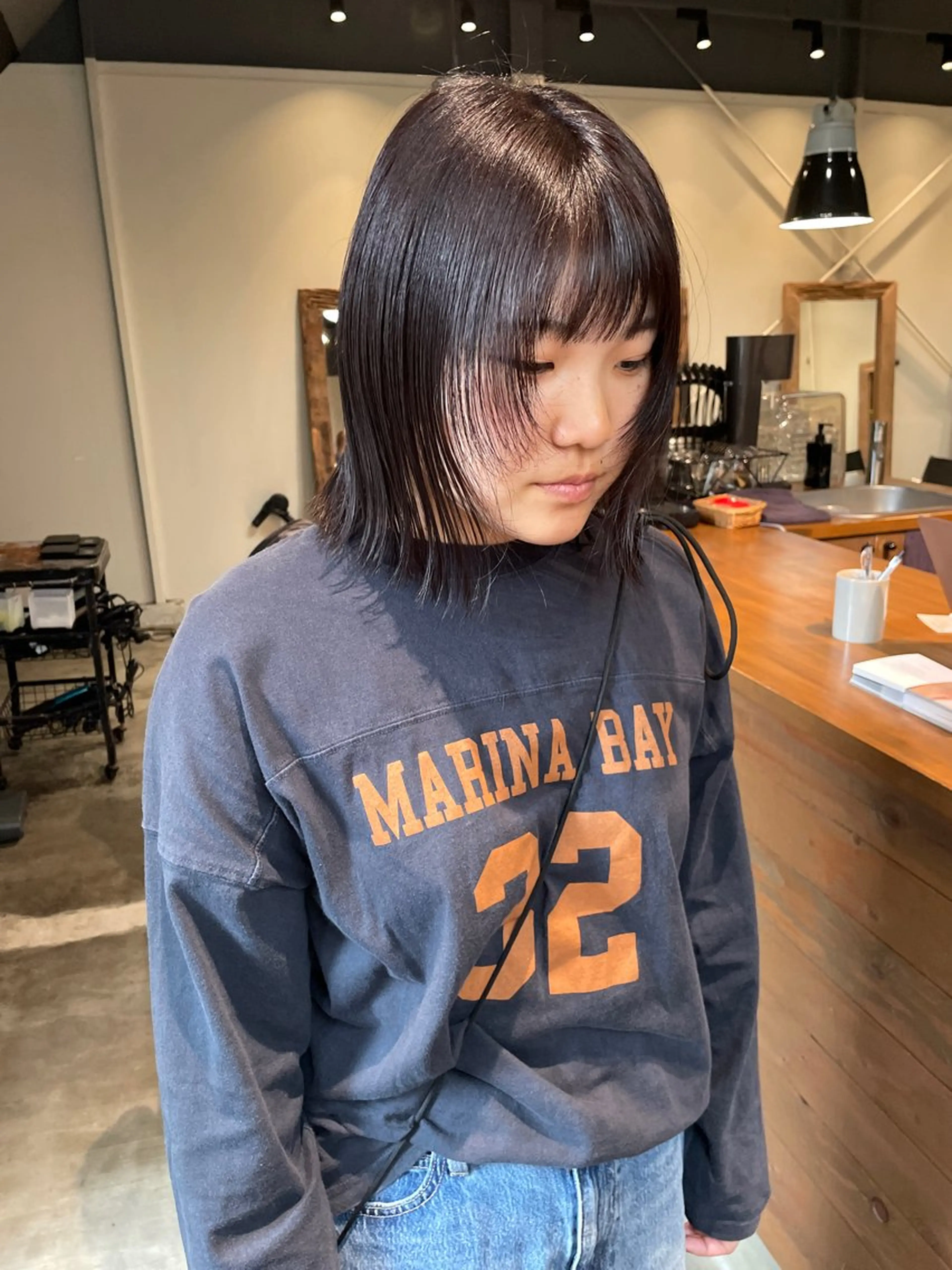 ミディアム ヘアカラー fubuki🪷 似合わせカットカラーのヘアスタイル