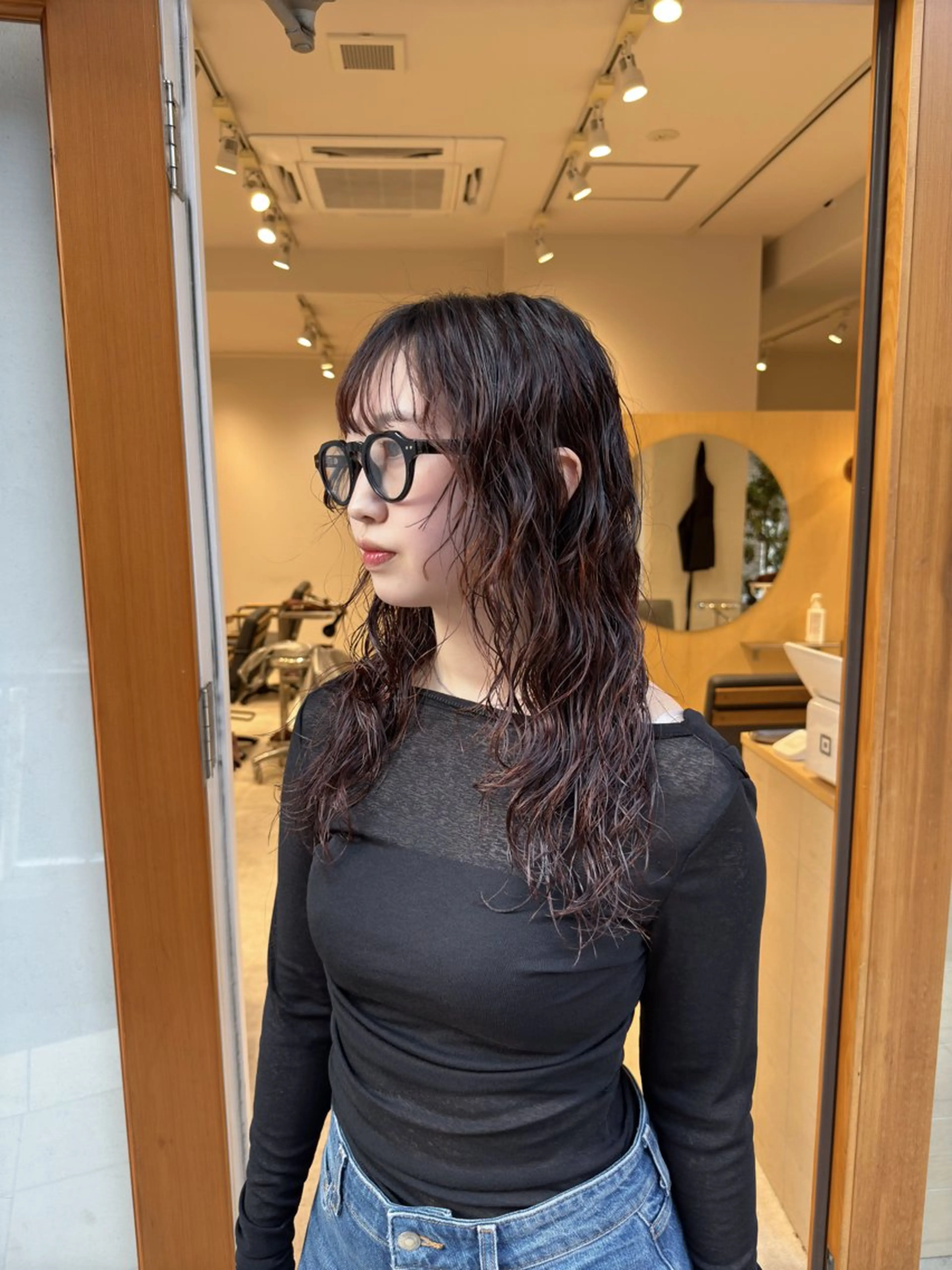 セミロング パーマ カット パーマ パーマ/ボブ /レイヤー チヒロのヘアスタイル