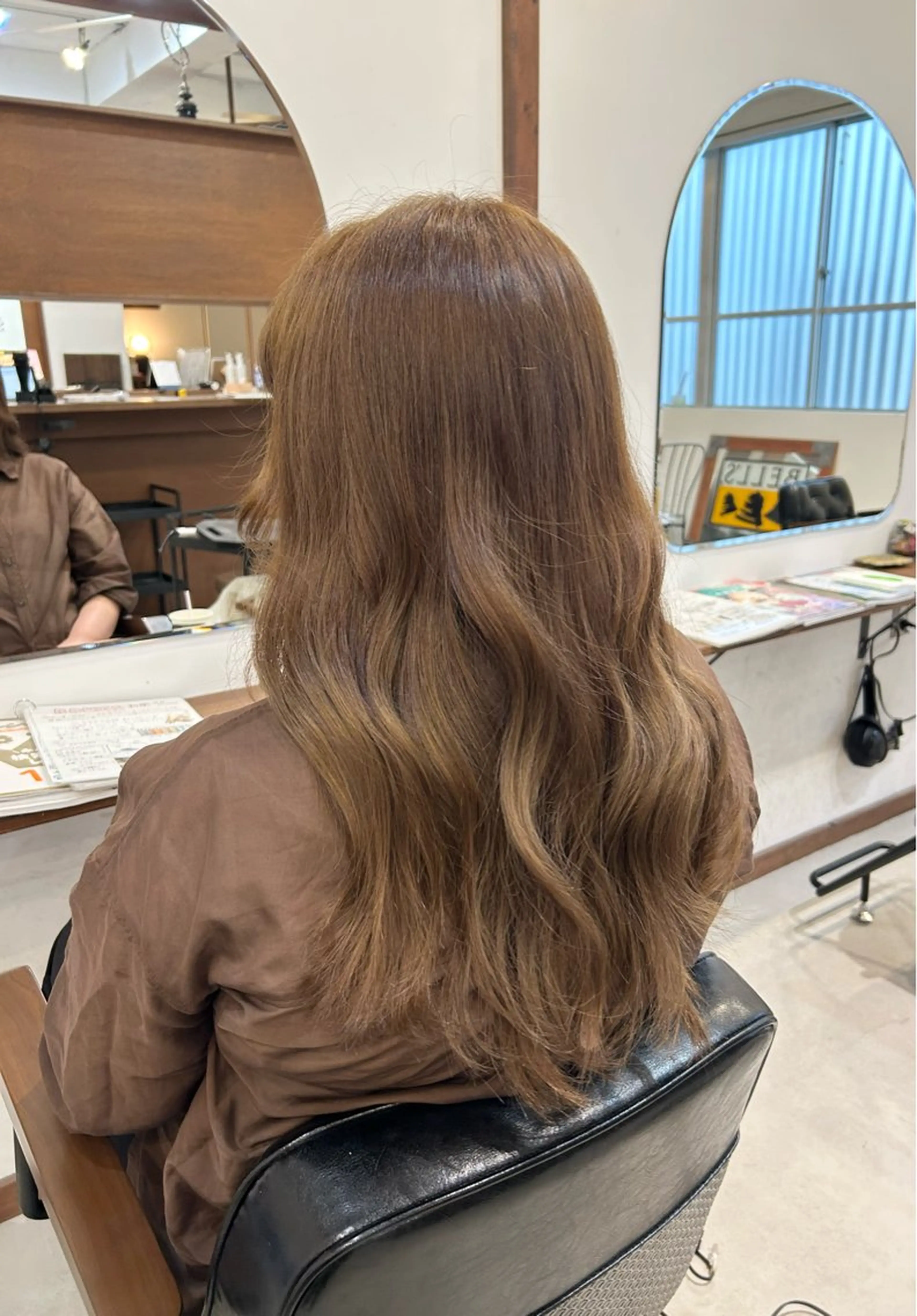 ロング カラー ベージュカラー ダブルカラー オリーブベージュ 透明感カラー🪽 mioのヘアスタイル