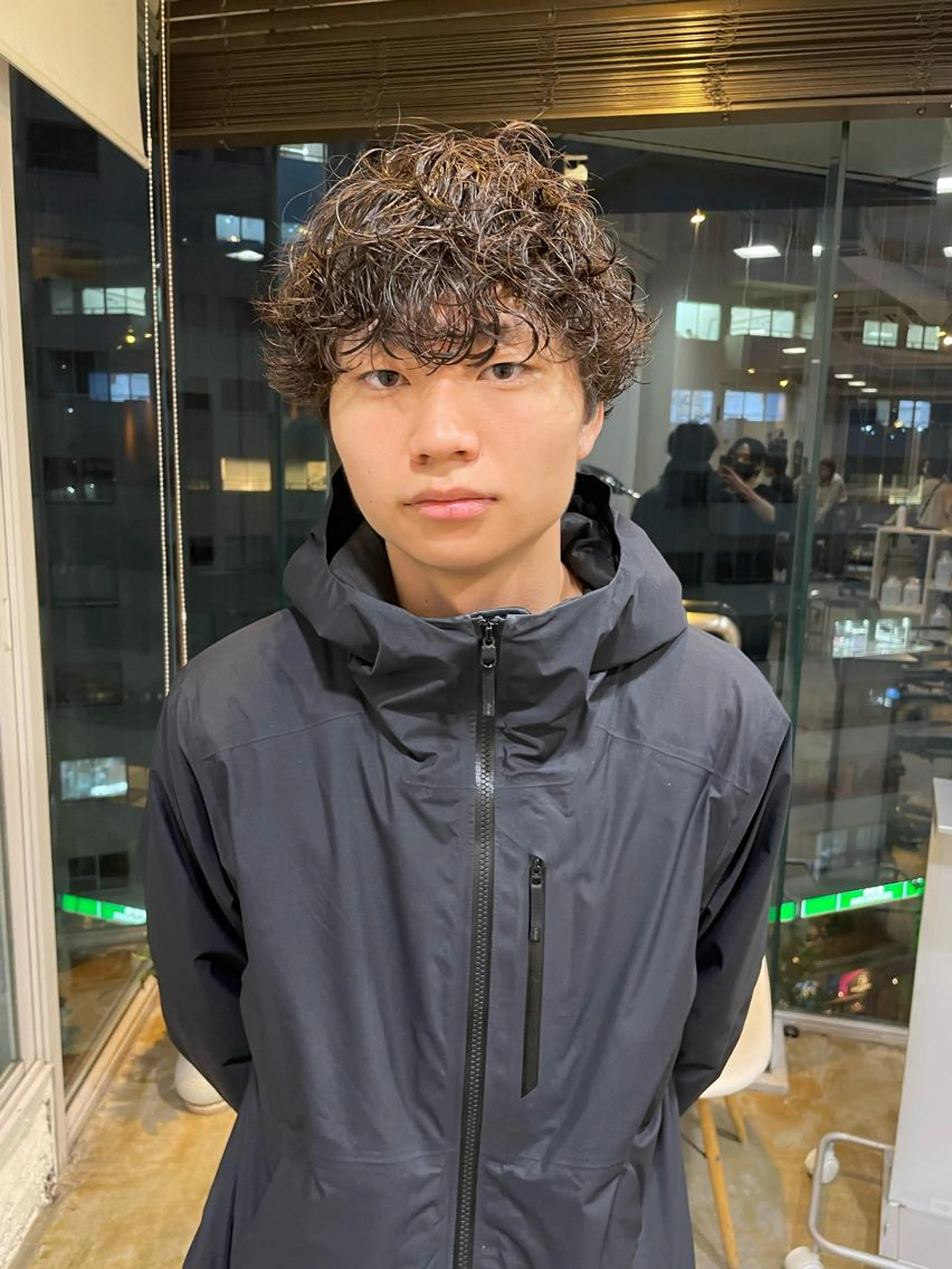 🎱メンズ限定🎱カット＋波巻きパーマ＋ケアトリートメント🫧の写真