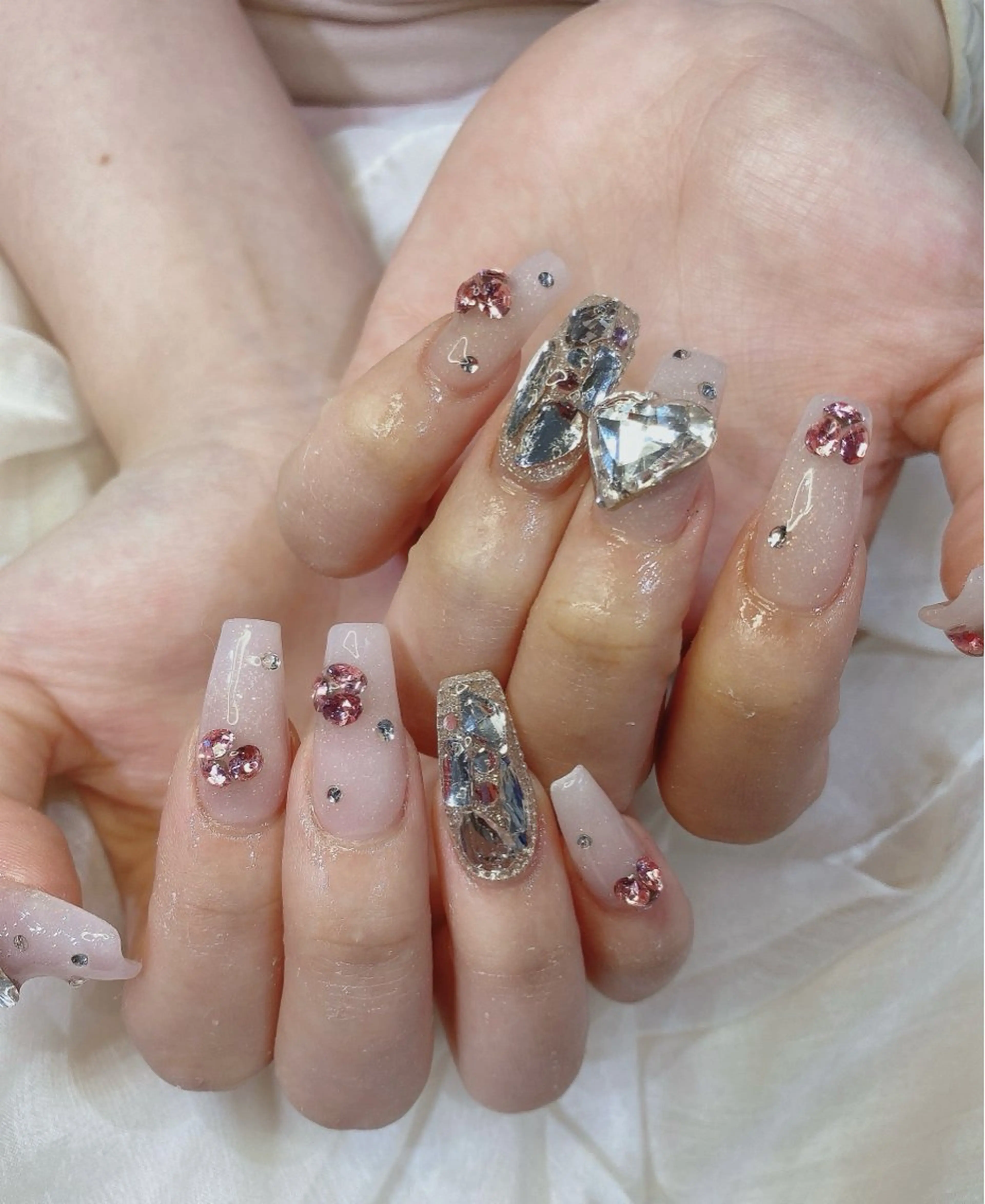 セミロング ハンドネイル JNA認定講師🌸 RIEのネイルデザイン