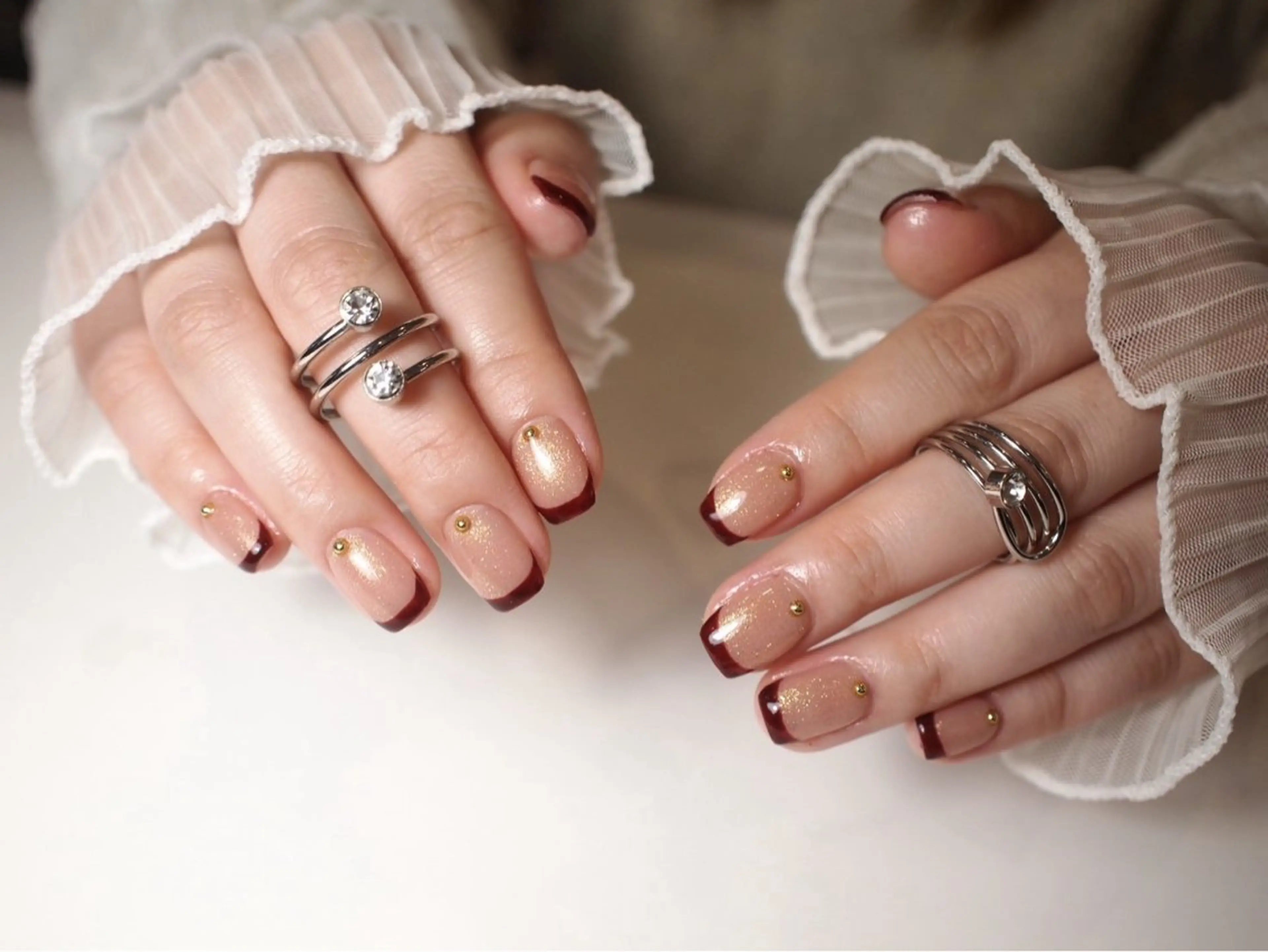 ネイル フレンチネイル ハンドネイル ORGAN makiのネイルデザイン