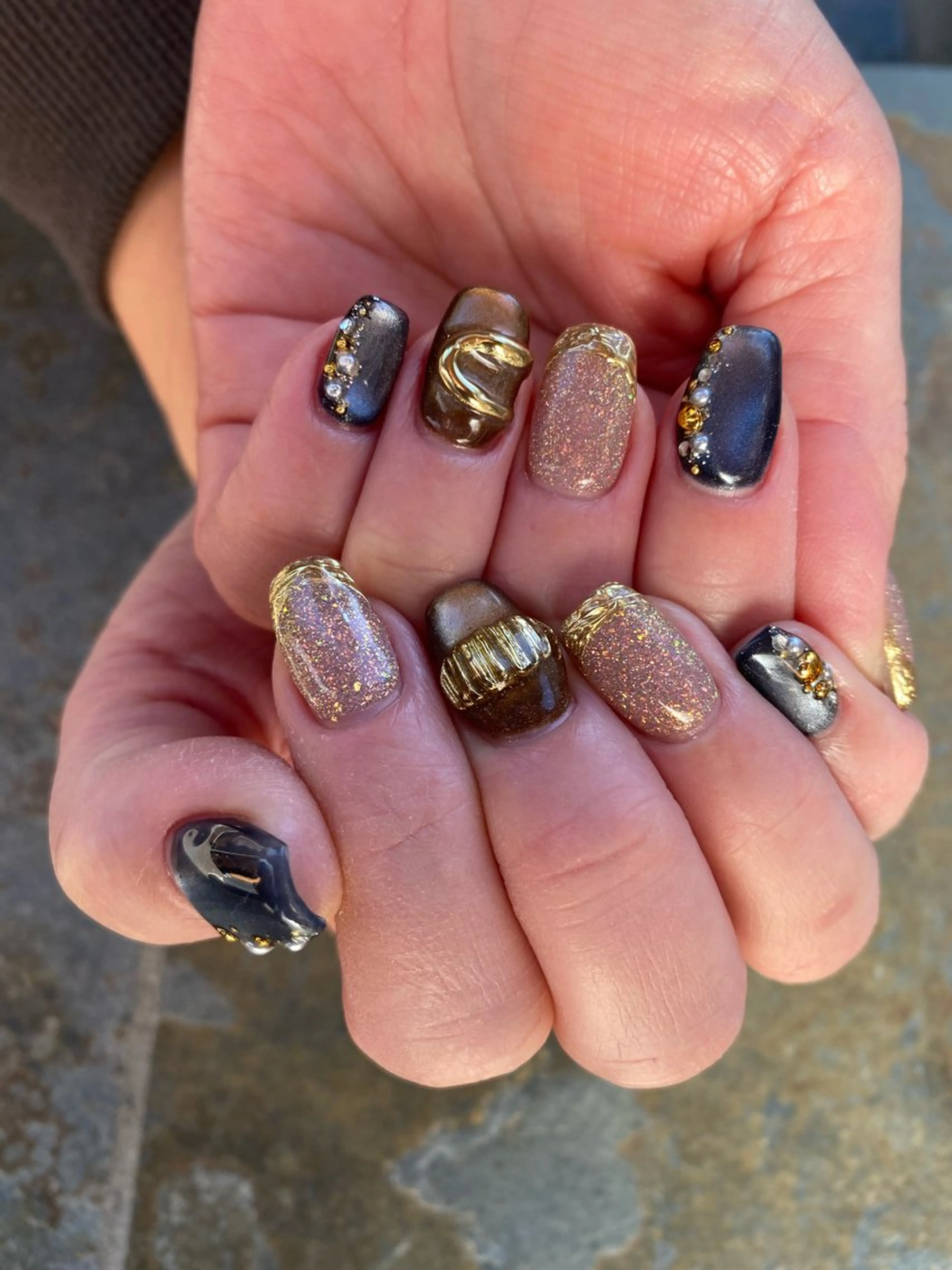 ネイル ミラーネイル chic_nail chieのネイルデザイン