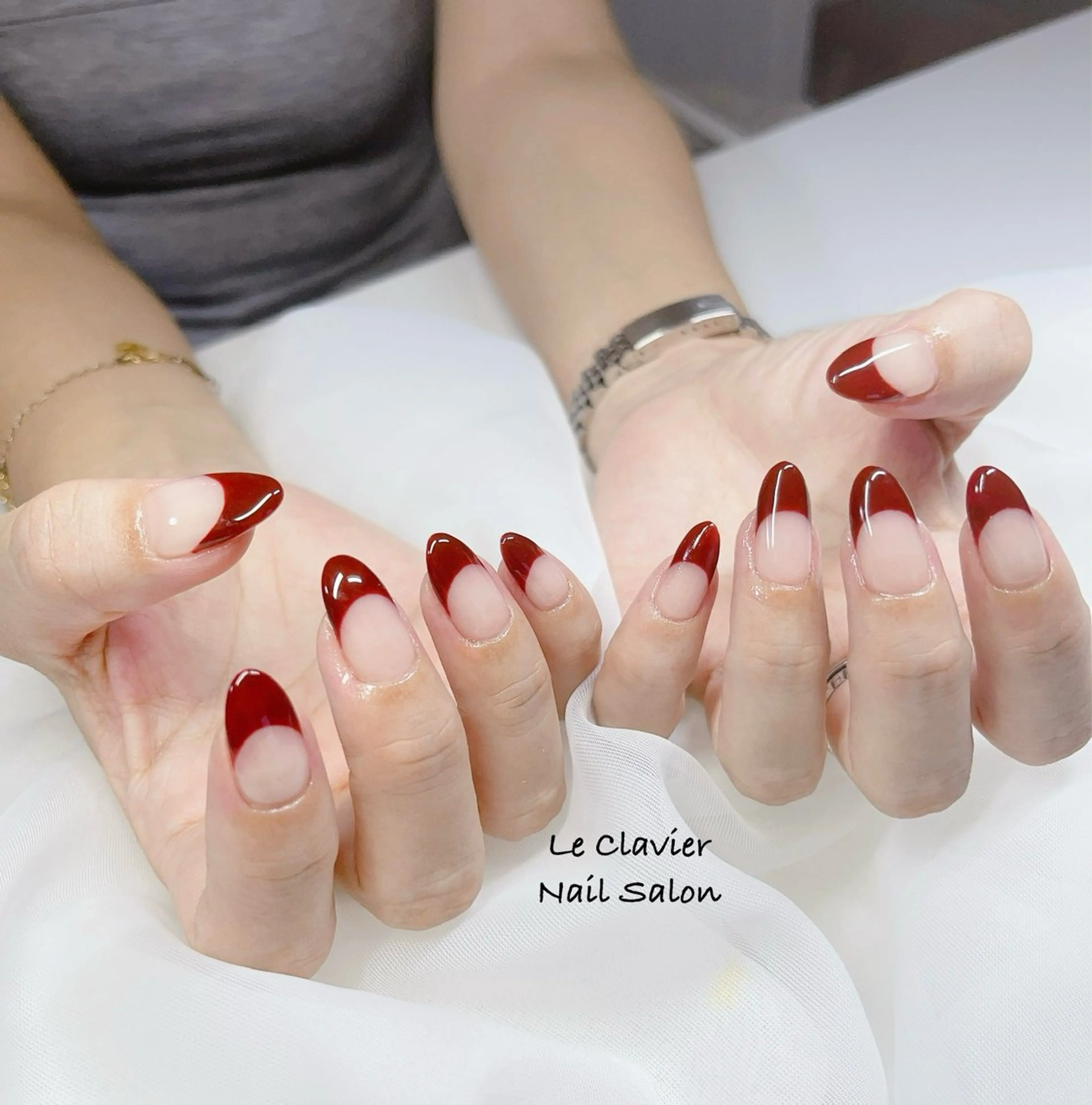 ネイル アートネイル オーロラネイル チークネイル 長さ出し フットネイル ハンドネイル ハンドケア Hazuki nailのネイルデザイン