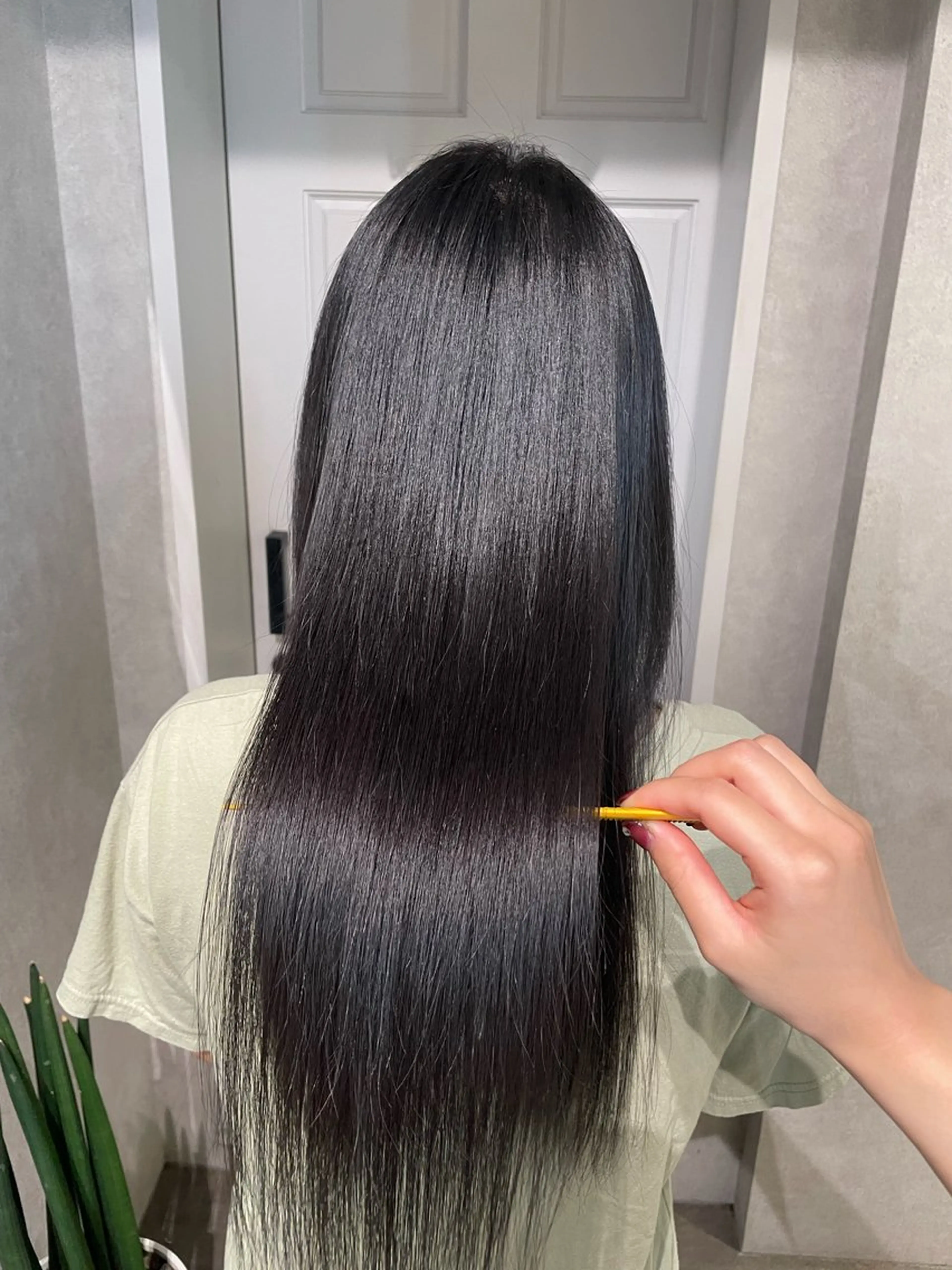 セミロング カラー ダブルカラー 髪質改善 トリートメント 酸性ストレート ヘアカラー トリートメント ナチュラル透明感🌱 小山美樹子のヘアスタイル