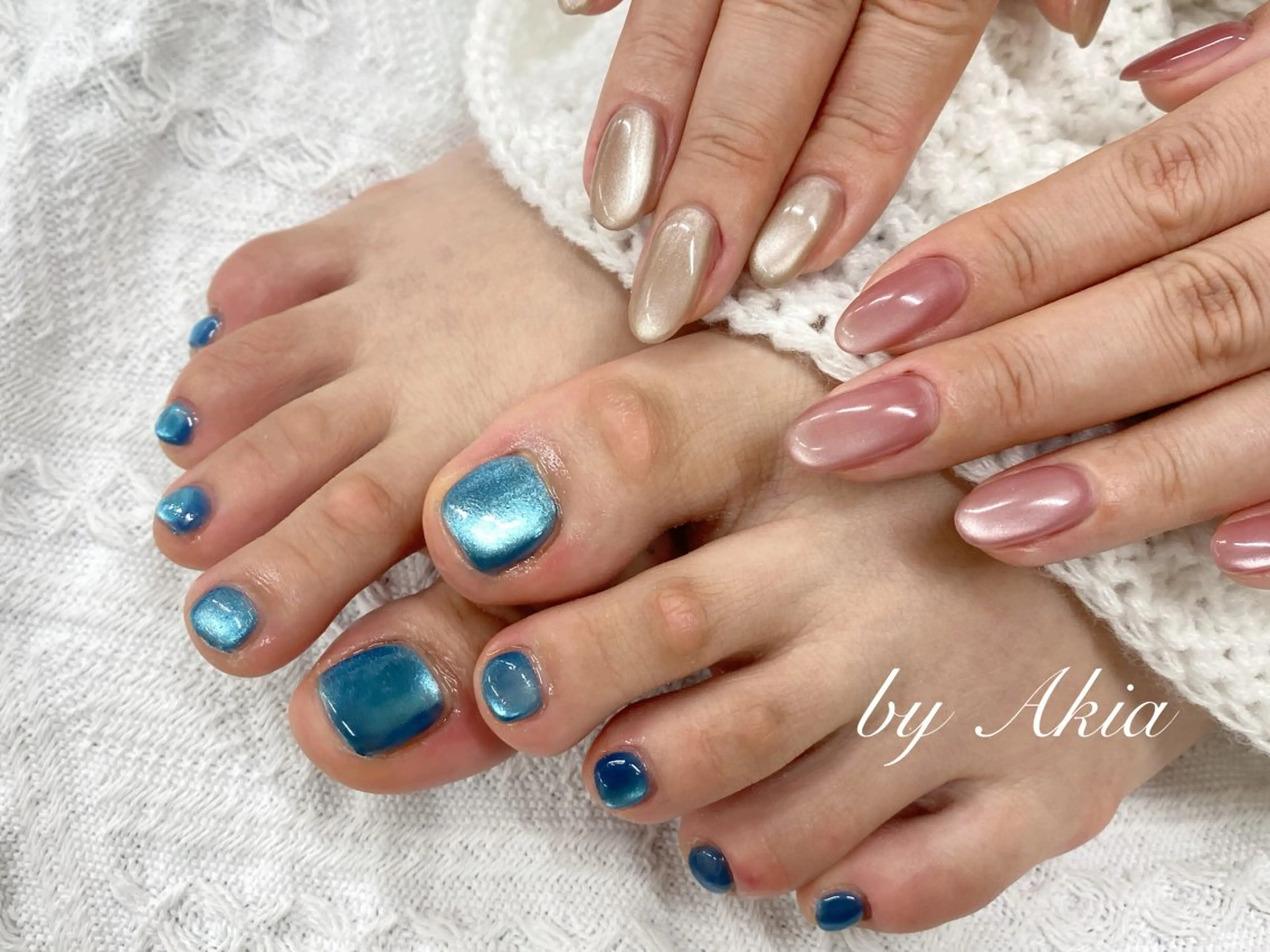 ネイル マグネットネイル ハンドネイル フットネイル ハンドケア 閨匠ビューティサロン 銀座店のネイルデザイン