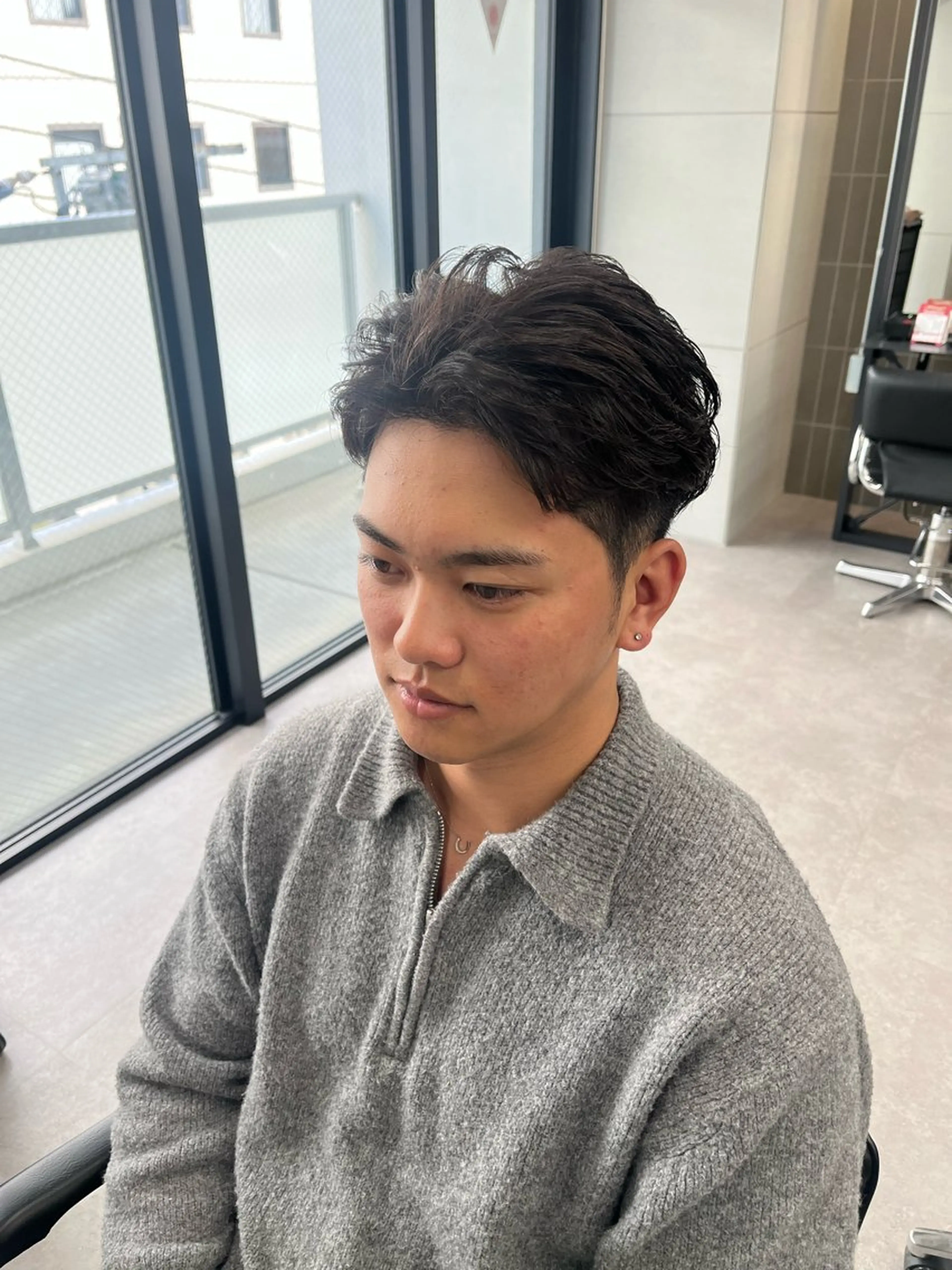 ショート パーマ カット パーマ ガウディ 博多店所属・ヒガシタスク /メンズ特化のヘアスタイル