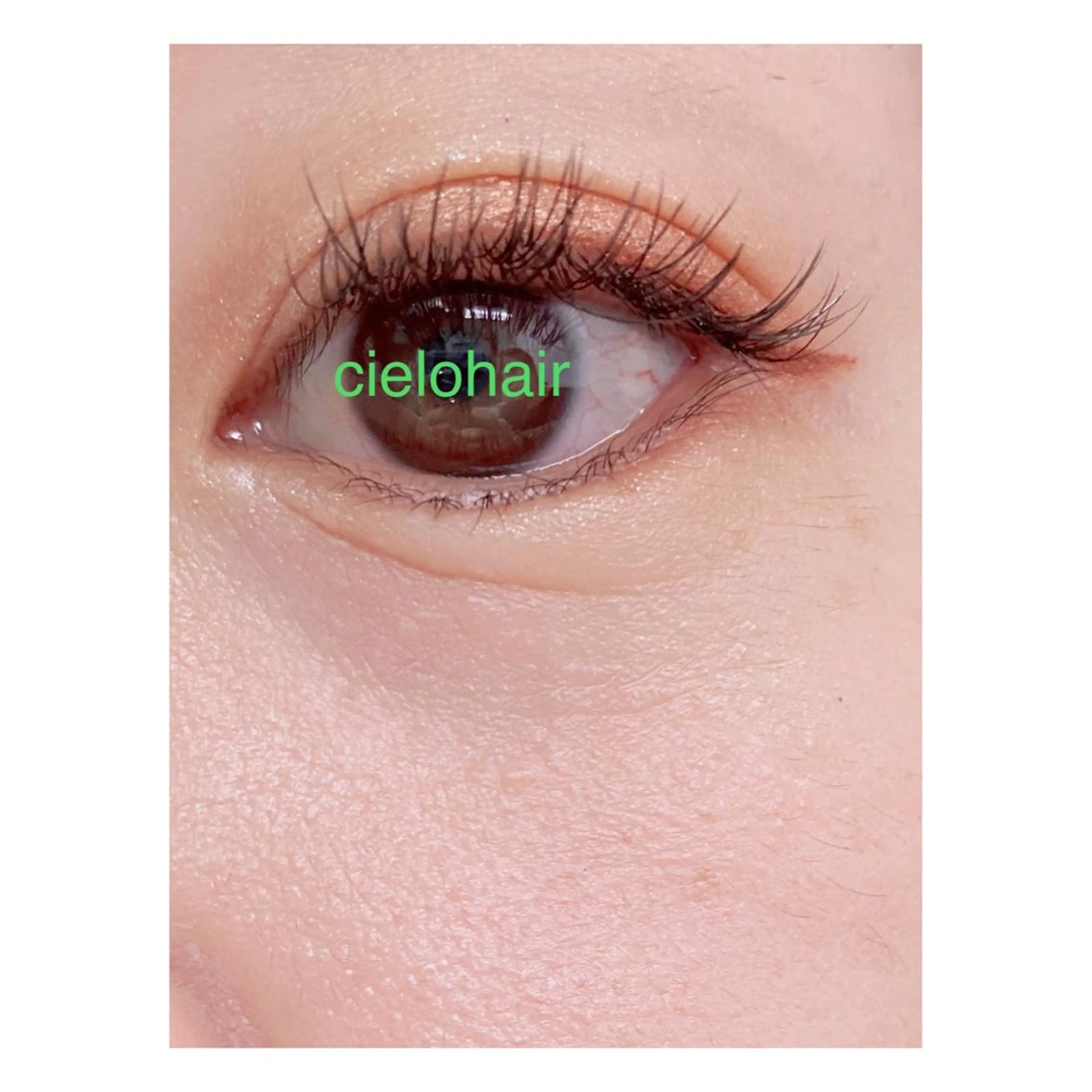 マツエク・マツパ フラットラッシュ cielo natsukiのマツエク・マツパデザイン