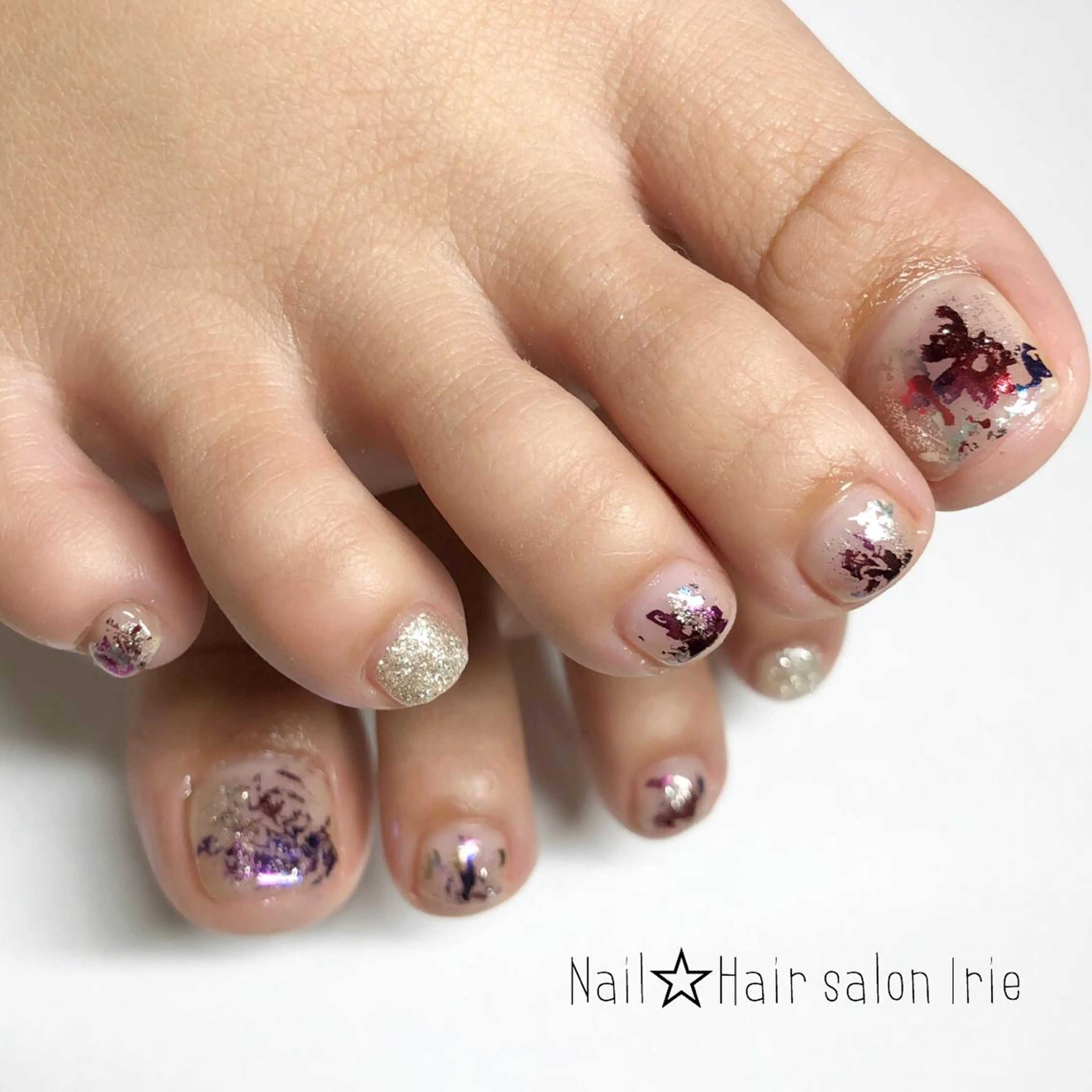 ネイル フットネイル Hair salon Irie所属・與儀 知佳のネイルデザイン