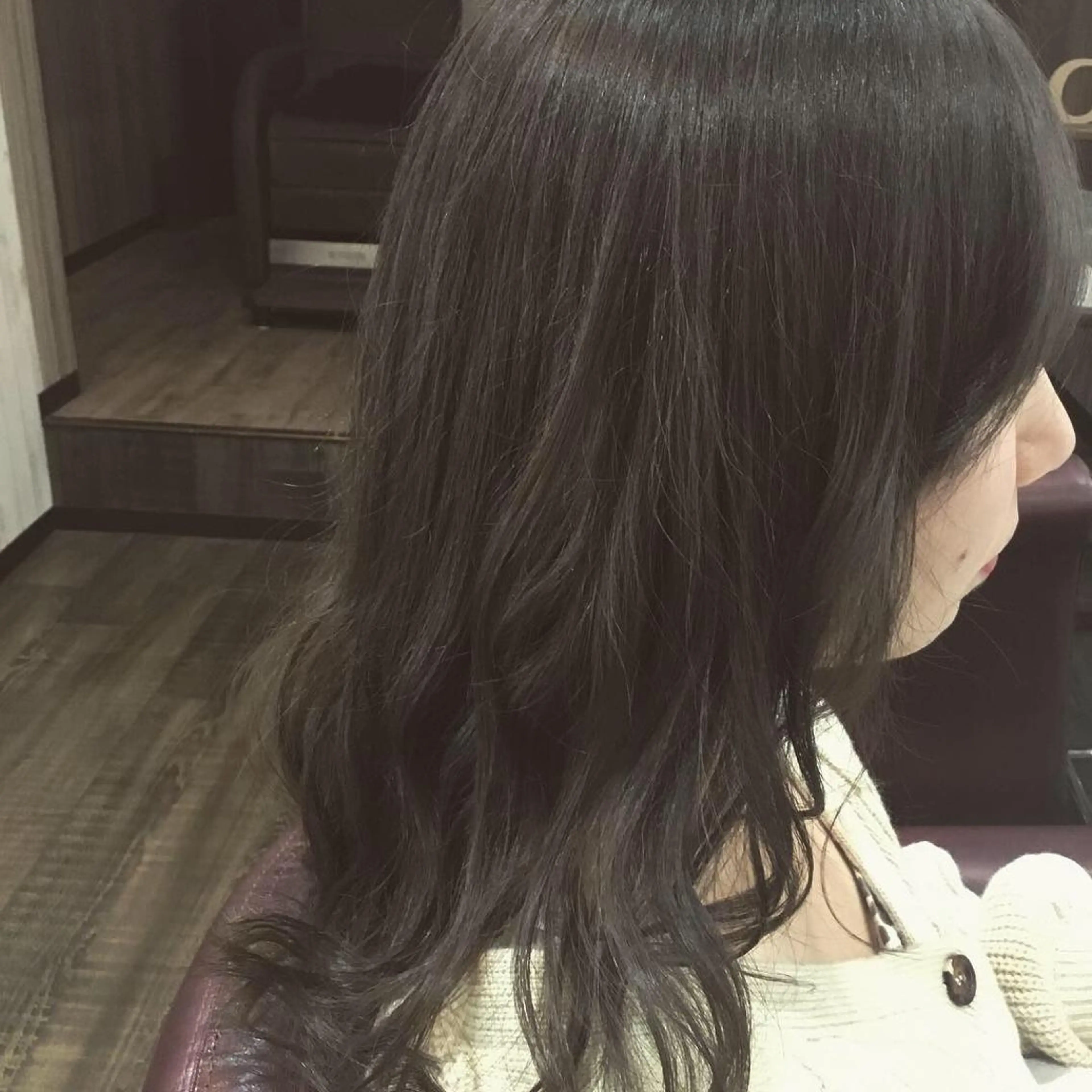 セミロング カラー パーマ embrace エンブレイスのヘアスタイル