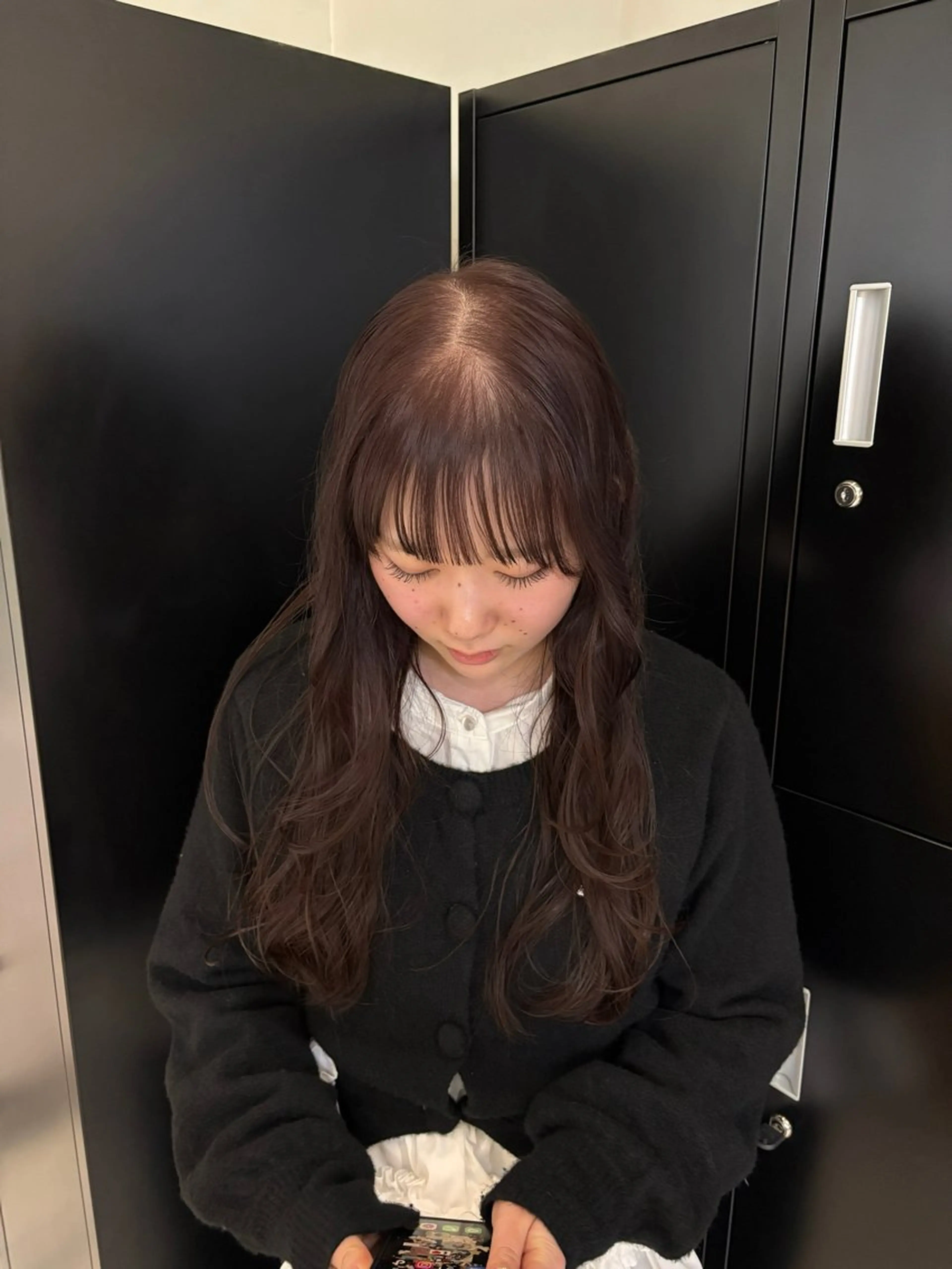 ロング レイヤーカット ヘアカラー Lidee kanonのヘアスタイル