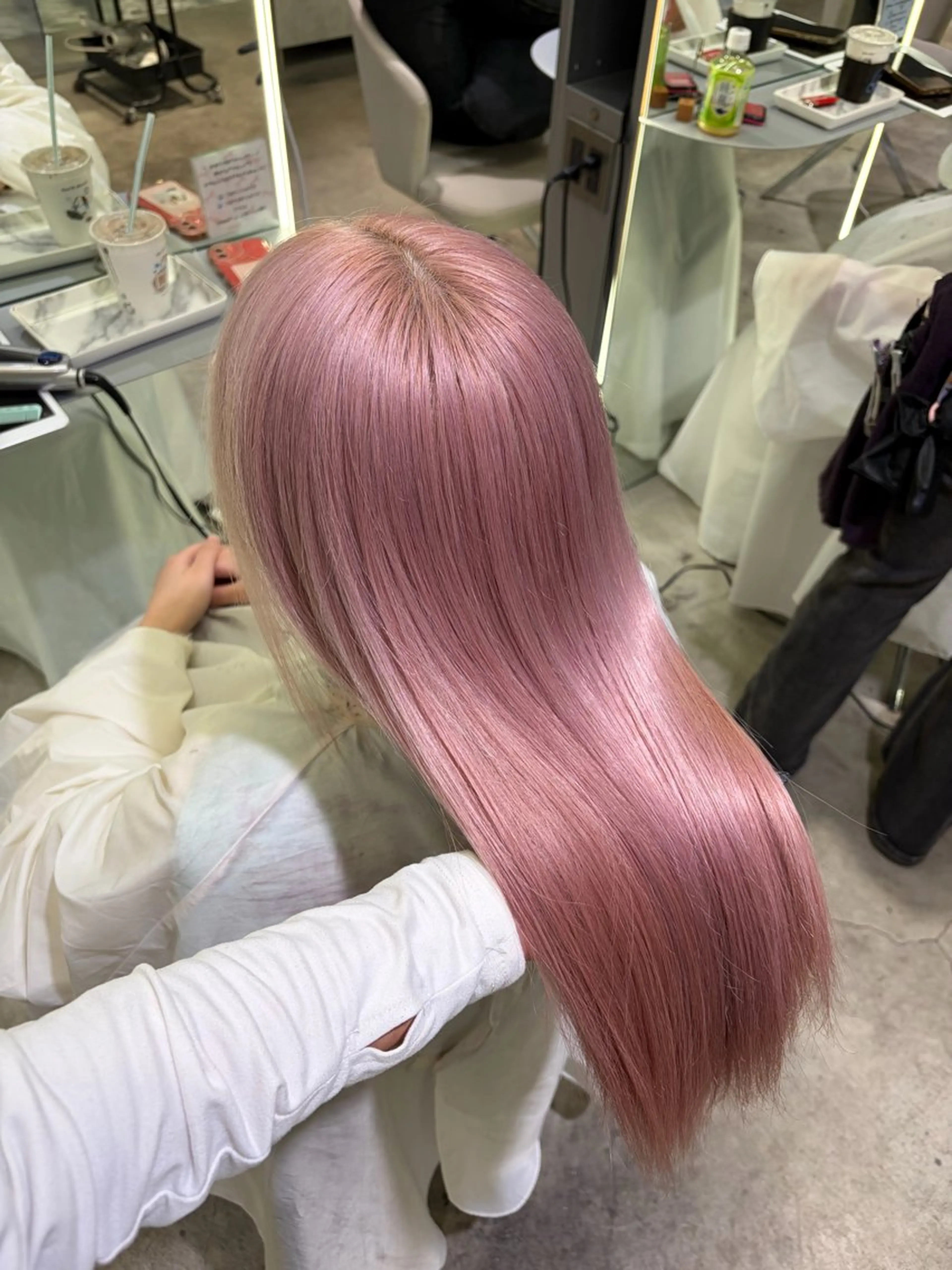 カラー ピンクカラー GEM/ hinanaのヘアスタイル