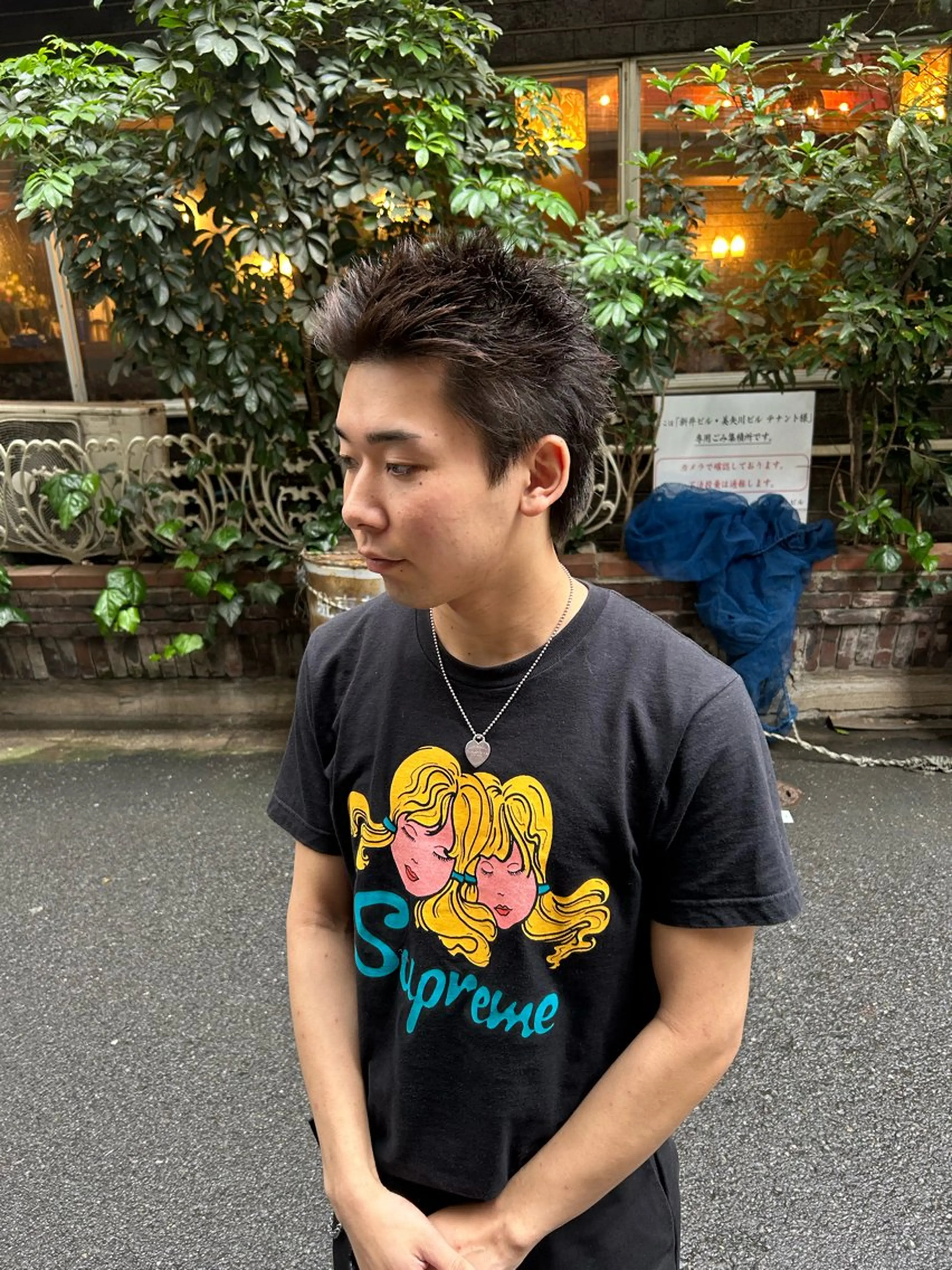 ショート カラー ヘアアレンジ メンズ 180° OneEightyDegrees 中目黒所属・Himari 【ハイトーンカラー】のヘアスタイル