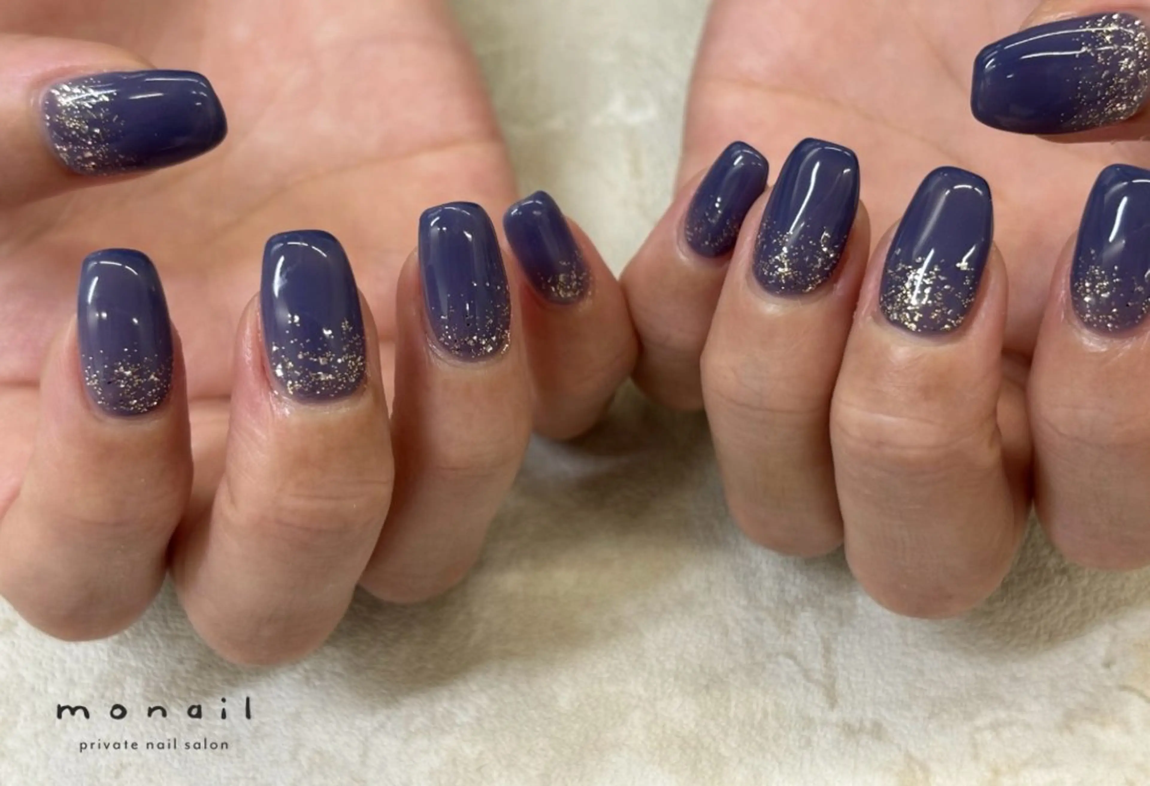 ネイル ラメ(グリッター) ハンドネイル private nail monail所属・nail salon monailのネイルデザイン