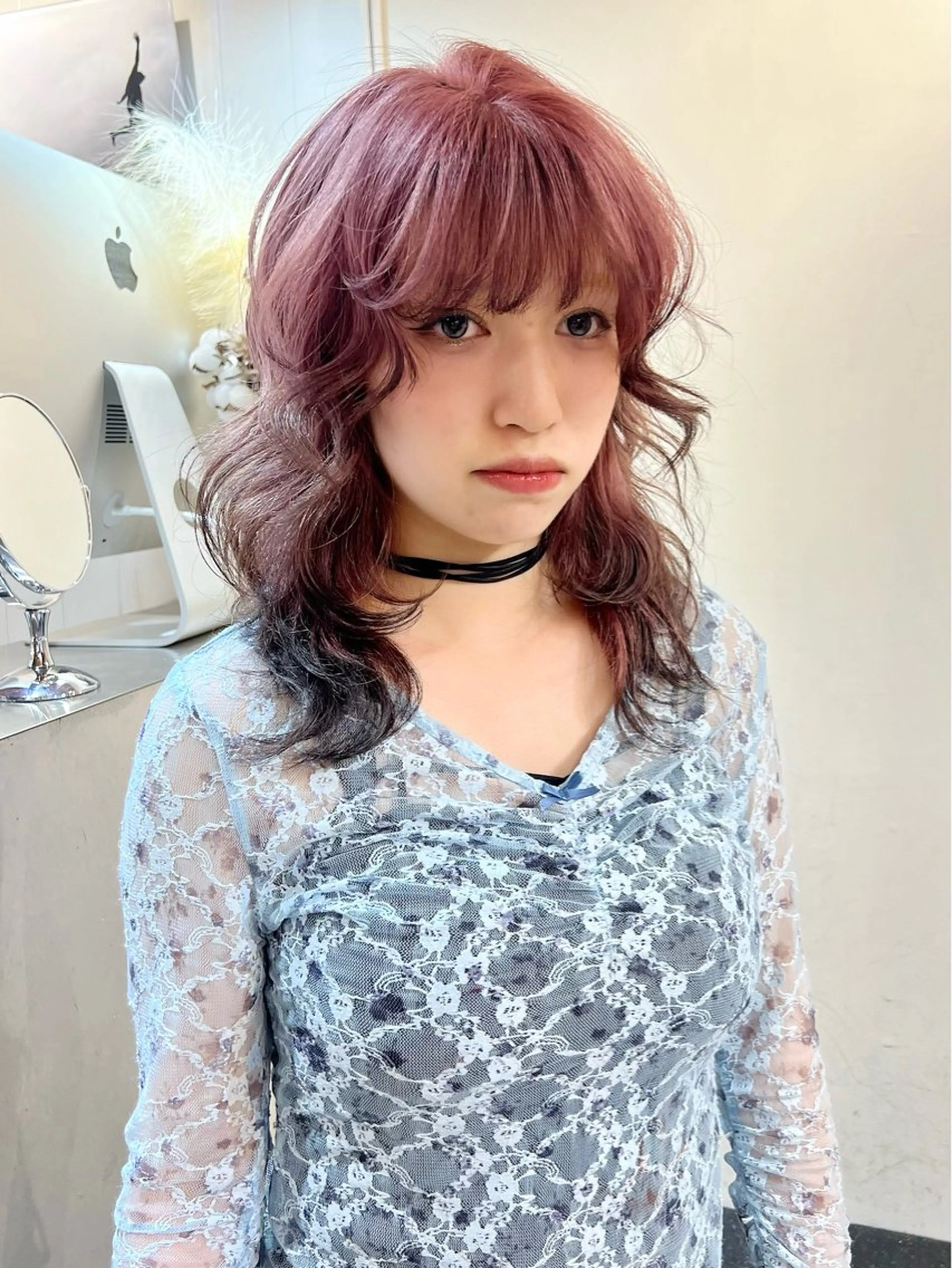 セミロング ヘアカラー 暖色カラー/レイヤー カット☁️MEI☁️のヘアスタイル