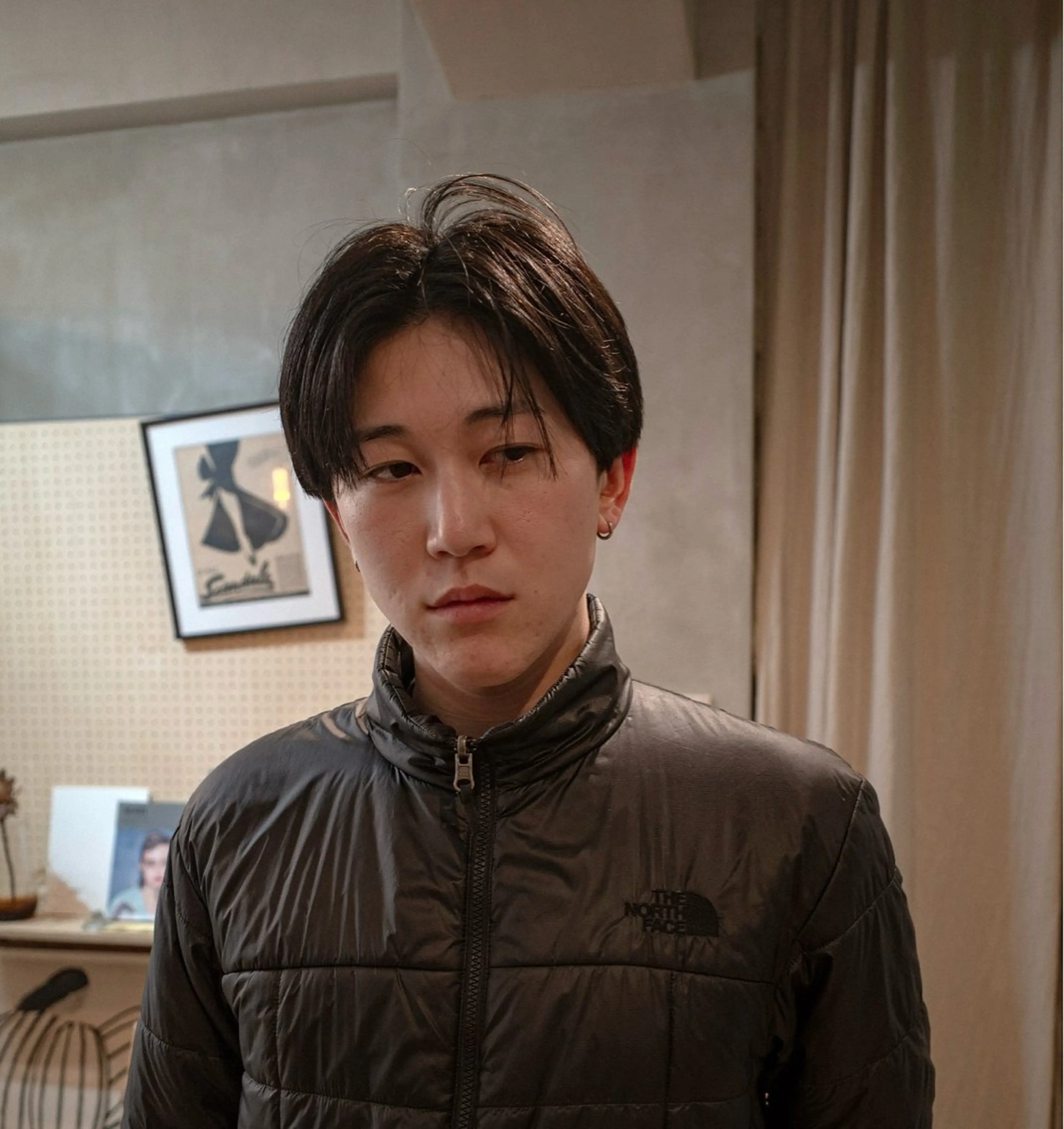 メンズ限定 カットモデル センターパートorマッシュスタイルの写真