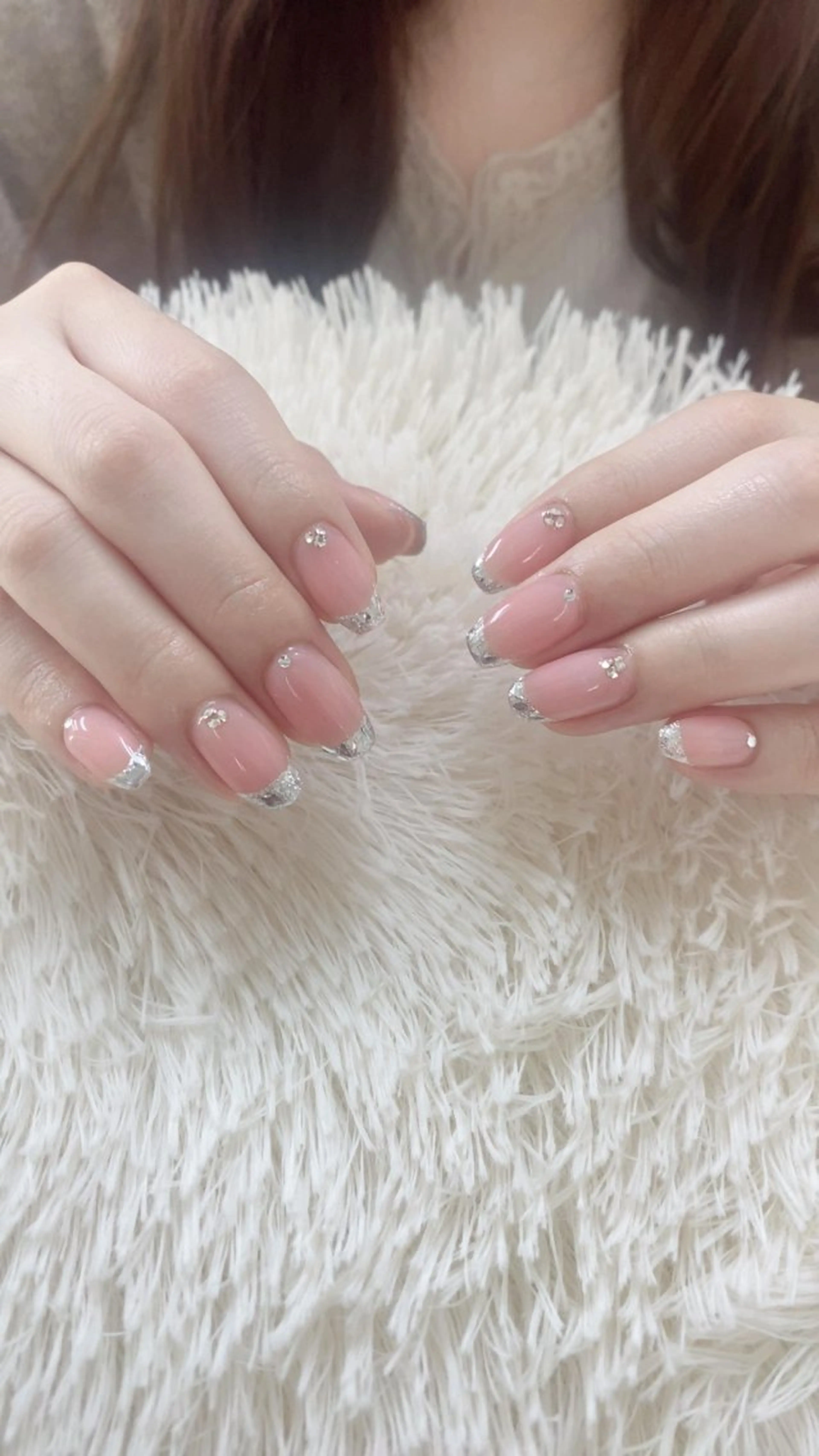 ネイル チークネイル 桜ネイル フレンチネイル ジェルネイル グラデーション ハンドネイル ハンドケア Hara Nail 【パラジェル使用】のネイルデザイン