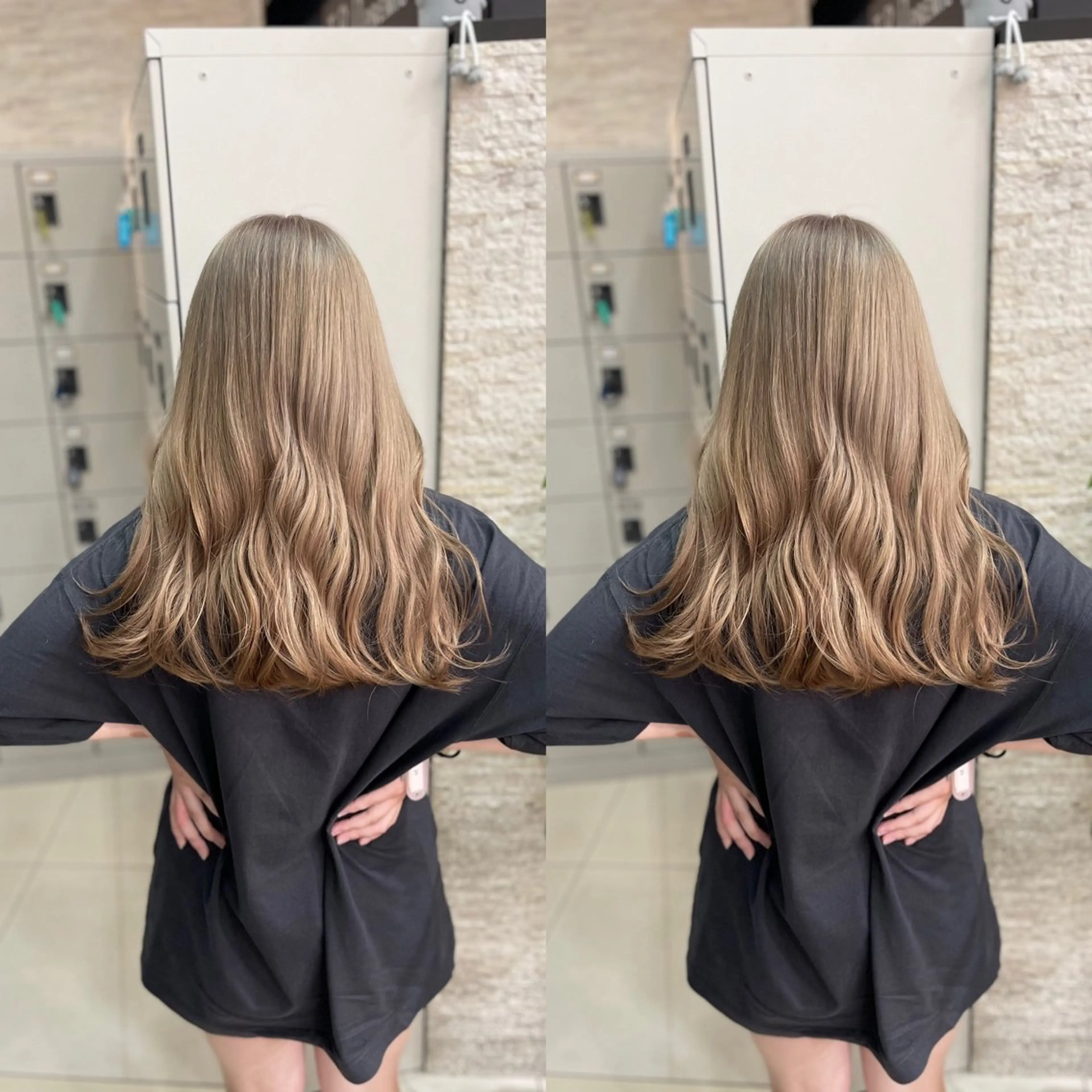 ブリーチリタッチ(2センチ以内)＋カラーの写真