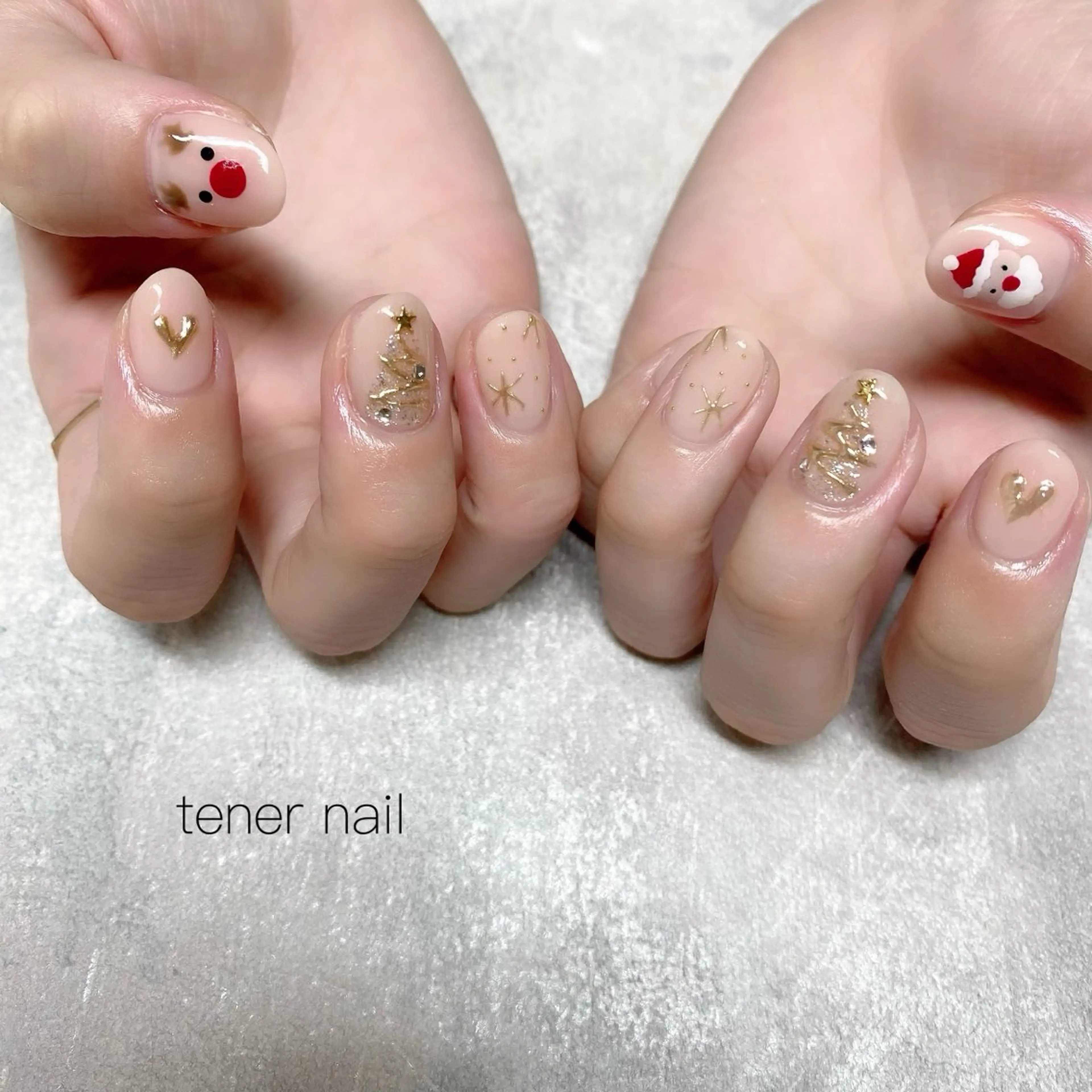 ネイル 冬ネイル クリスマス ハンドネイル tener  nail  テネルネイル所属・テネルネイル tener nailのネイルデザイン