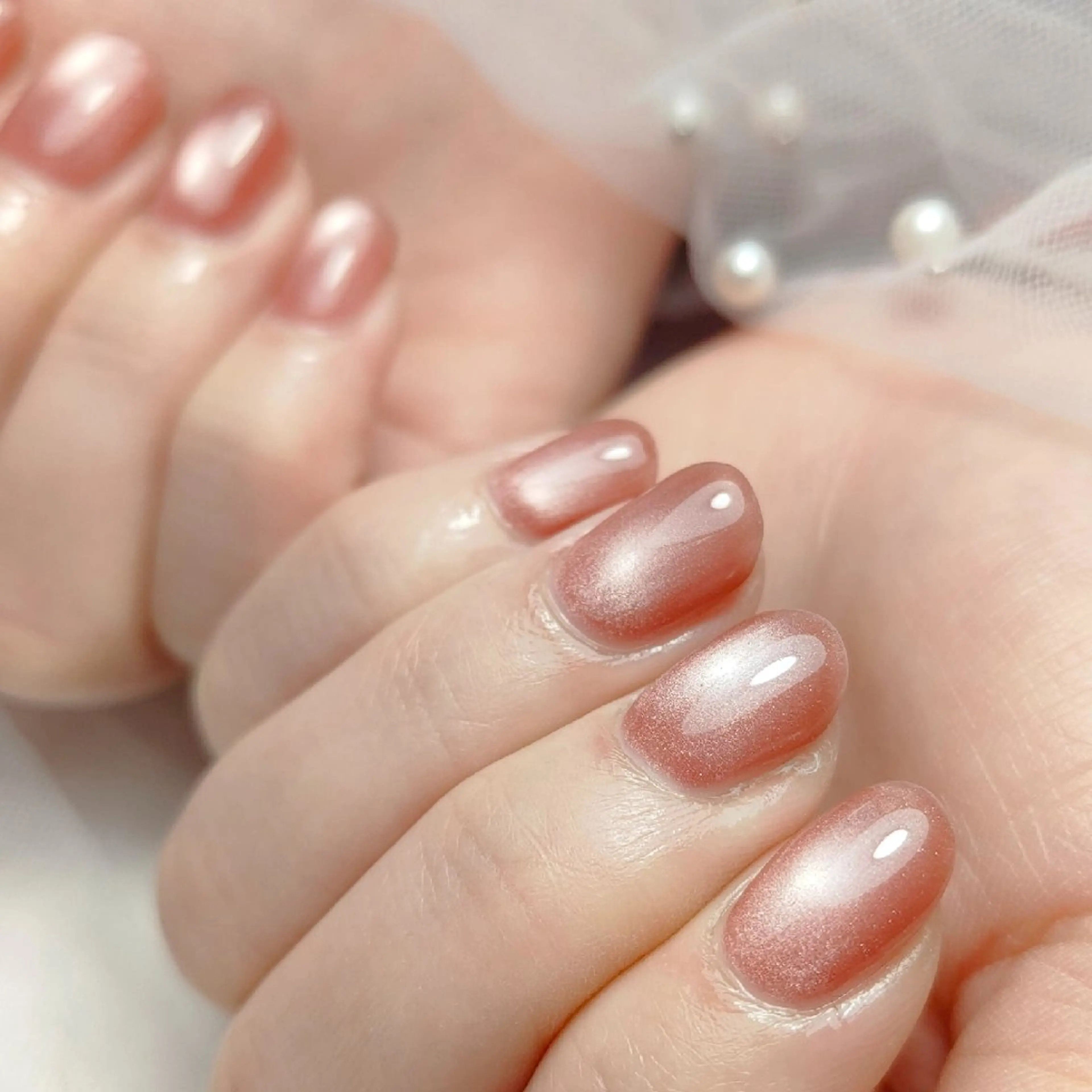 ネイル マグネットネイル ハンドネイル CLEAR NAILのネイルデザイン