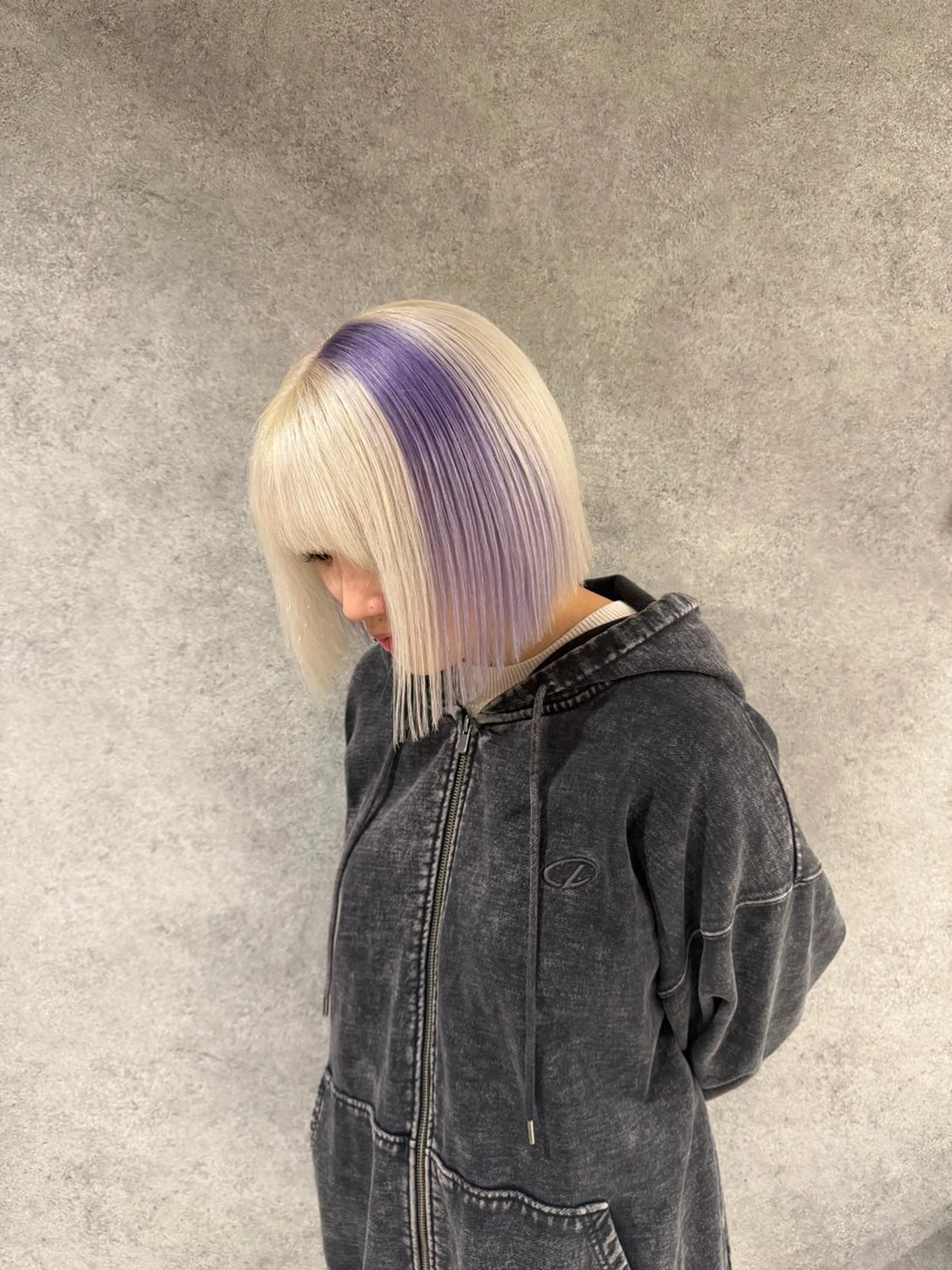 ショート カラー ブリーチ デザインカラー ボブ カット ヘアカラー トリートメント メンズカット/シャ ドウパーマ/KOBAのヘアスタイル