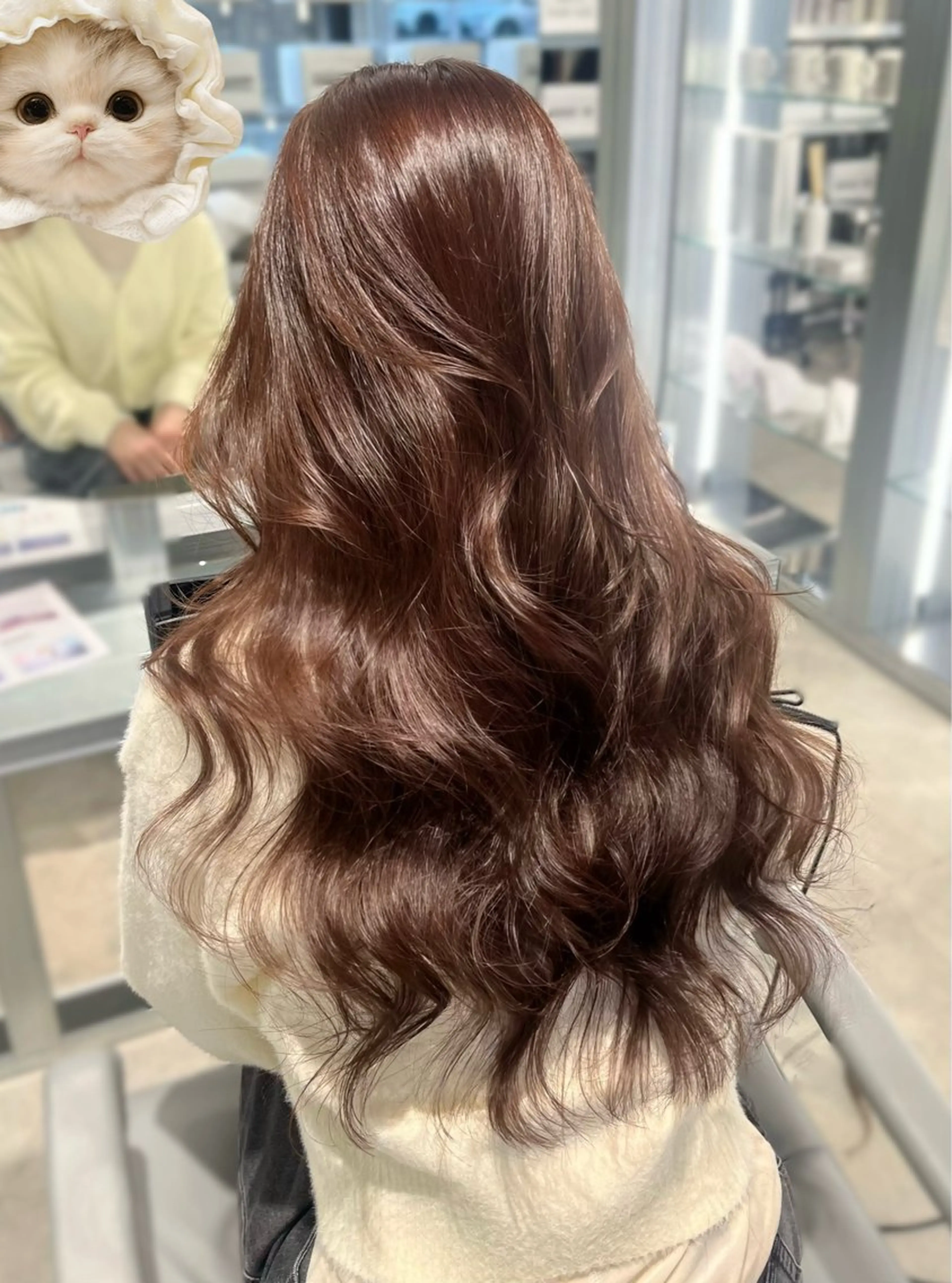 ロング カラー カット ヘアカラー トリートメント 髙木 由支奈のヘアスタイル