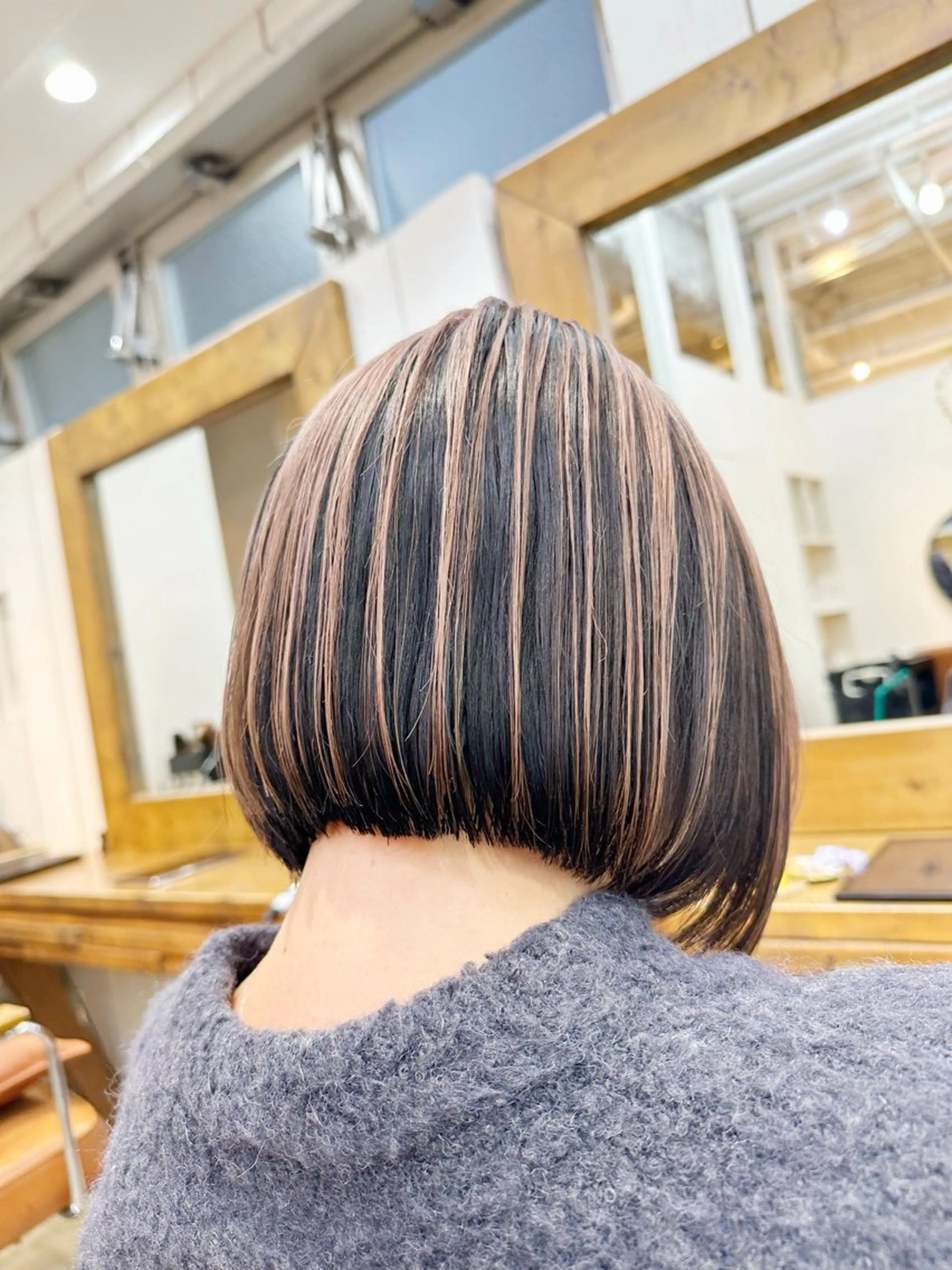 ショート カラー くせ毛 カット ヘアカラー トリートメント newline銀座所属・銀座ショート/ 大人ショート/金子涼のヘアスタイル
