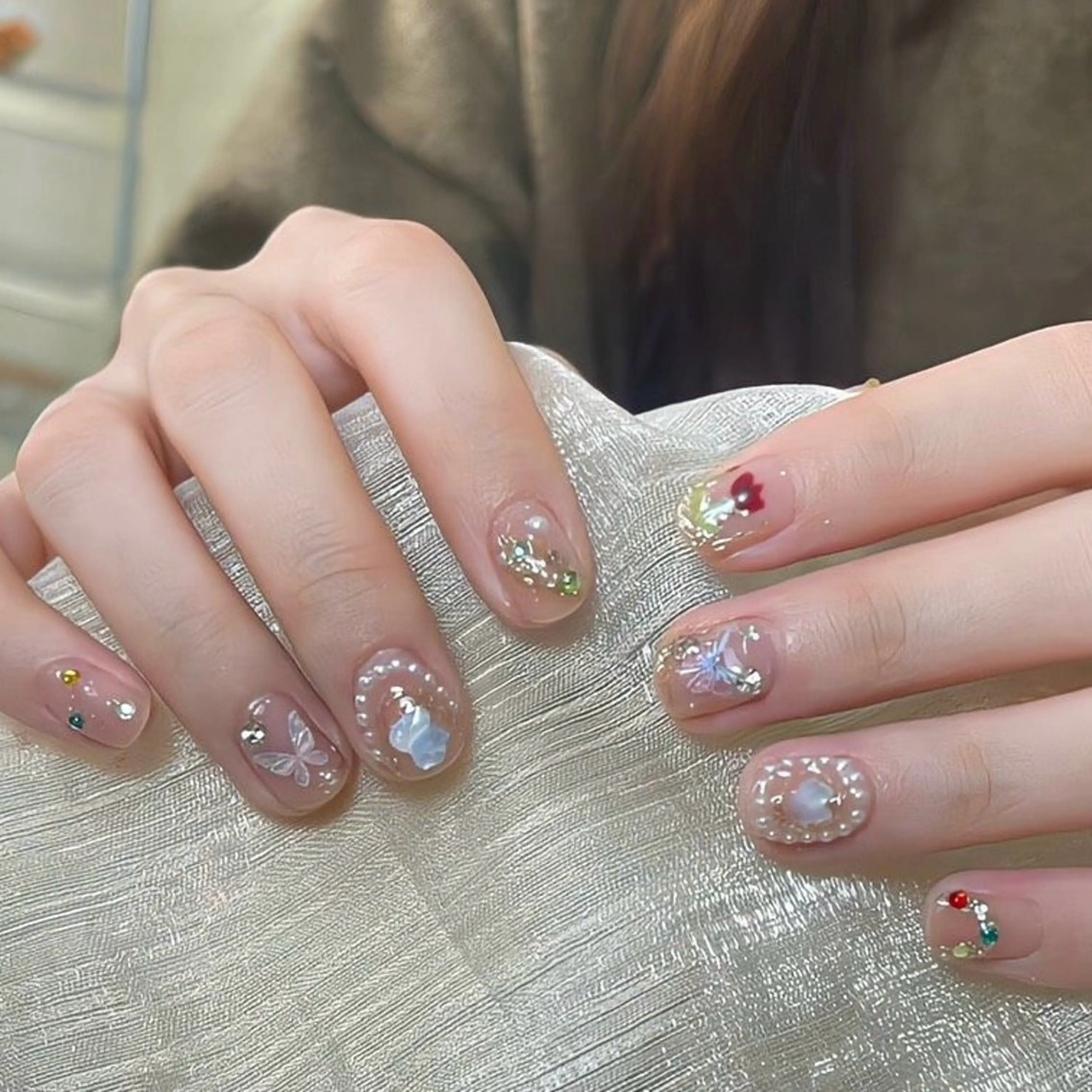 ネイル 韓国ネイル ワンホンネイル ハンドネイル ハンドケア Kawaii _Nailのネイルデザイン